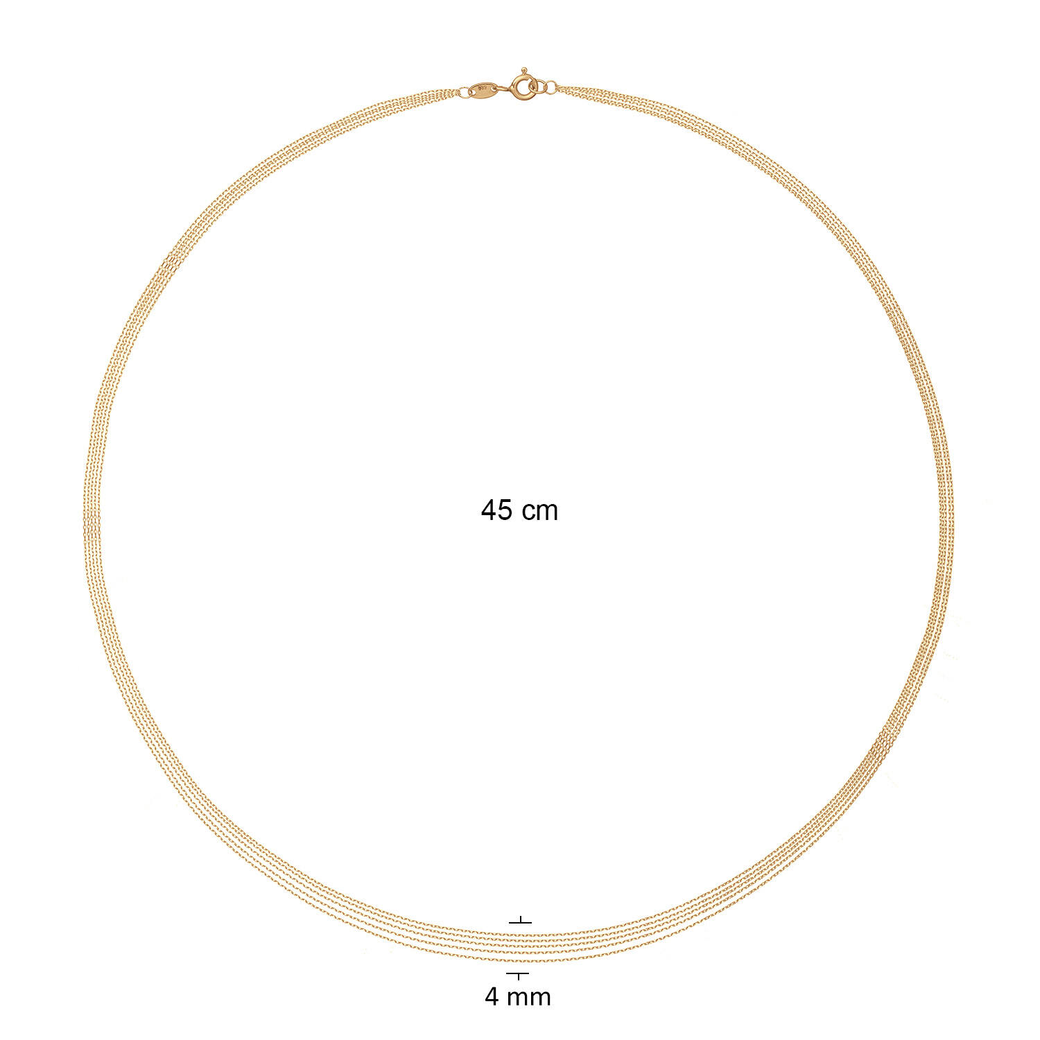 Waterfall Necklace - 45cm - 585