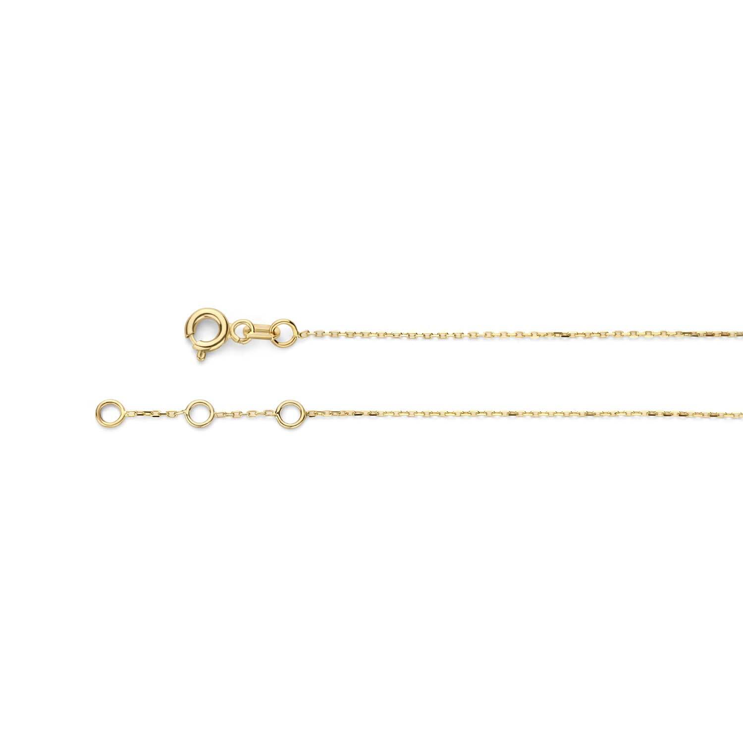 Engraving Long Bar Necklace - 40-42,5-45cm - 585