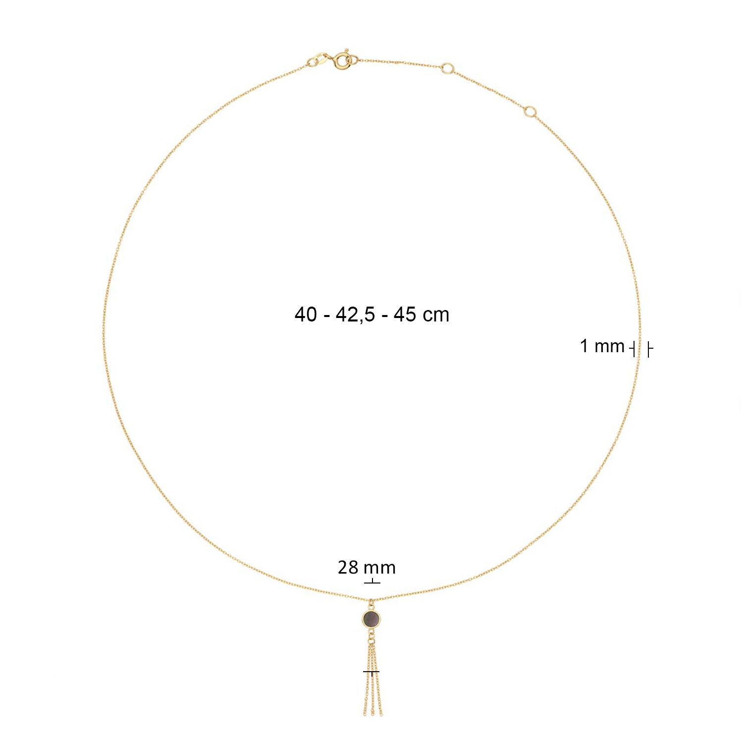Giardino Segreto Necklace - 40-42,5-45cm - 585