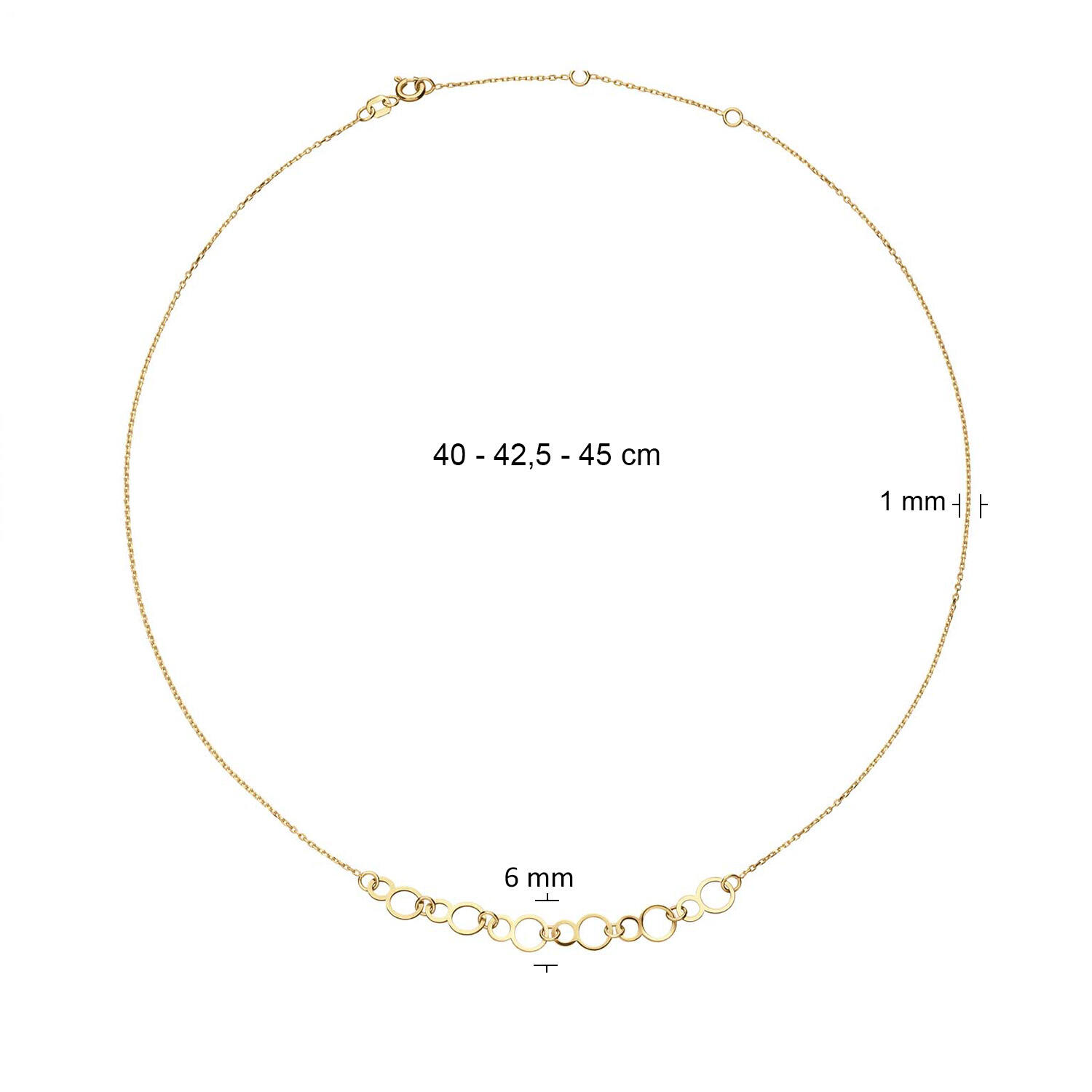 Rialto Necklace - 40-42,5-45cm - 585