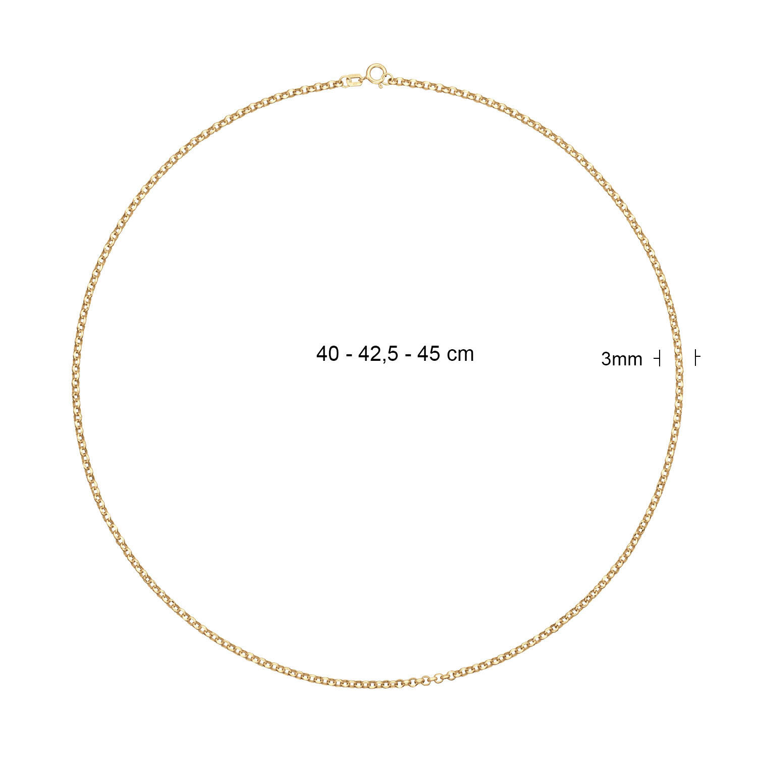 Menton Necklace  - 45cm - 585