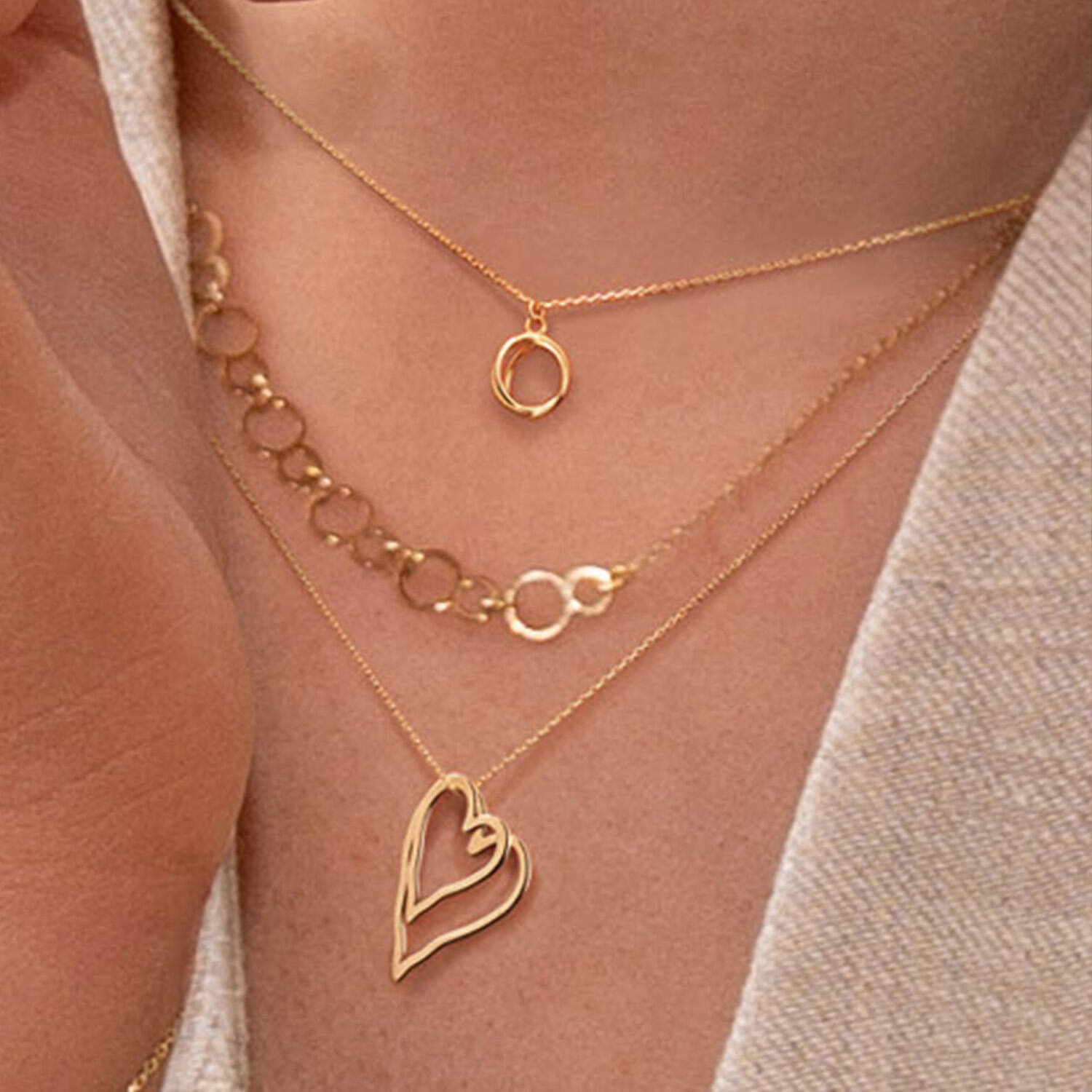 Jackie Spindle Necklace - 40-42,5-45cm - 585