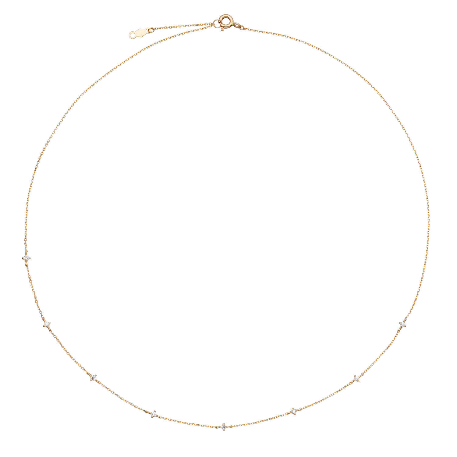Jackie White Topaz Necklace - 45-47,5-50cm - 585