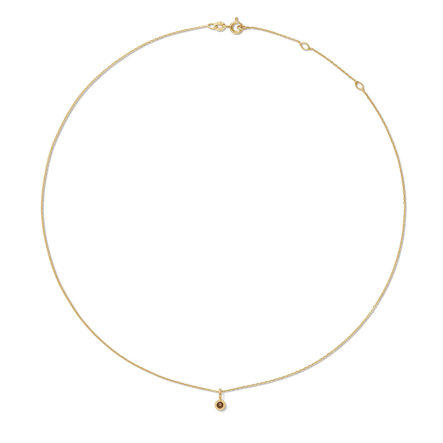 Kirstenbosch Smoky Quartz Necklace - 38-40-42cm - 585