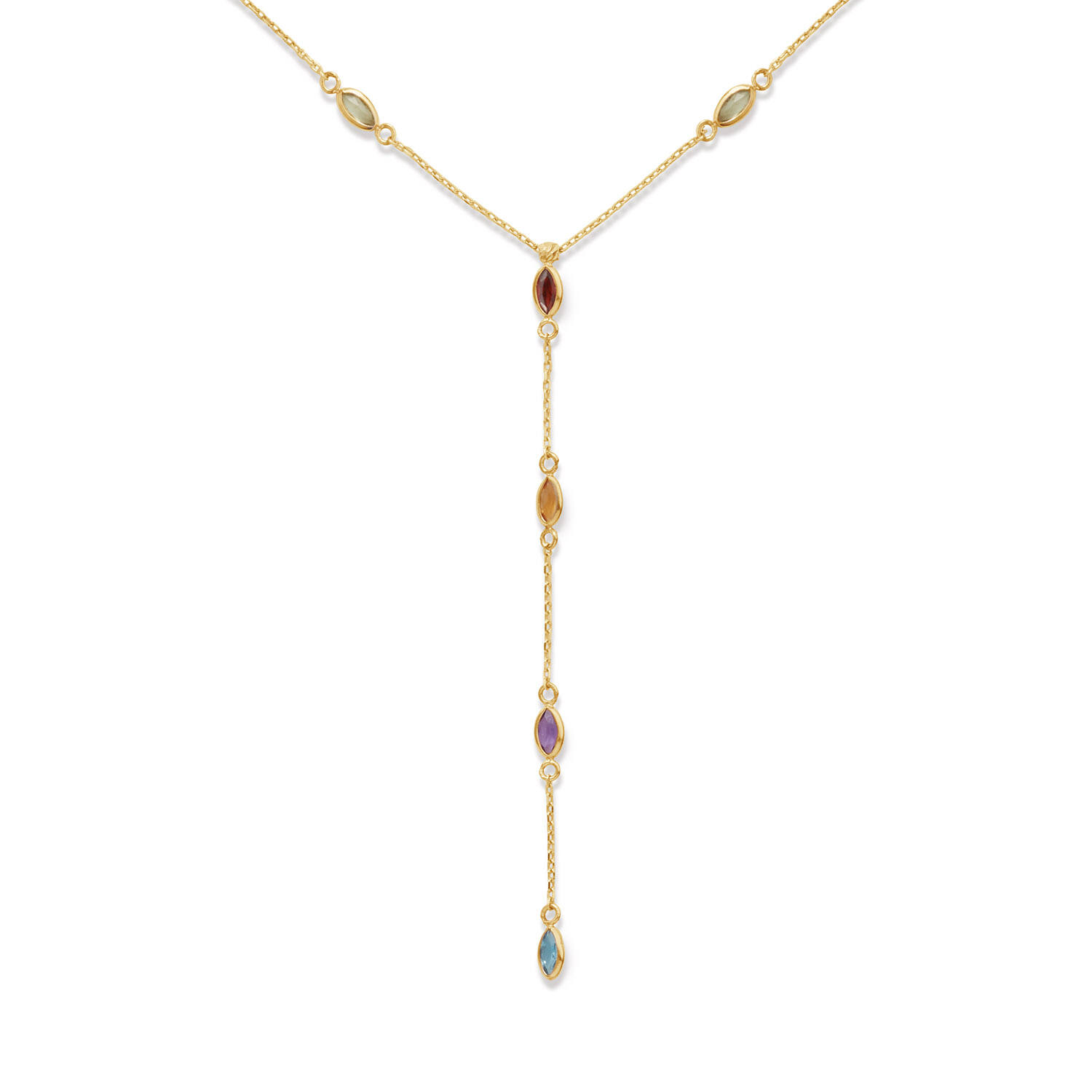 Savanna Gemstone Necklace - 40-42,5-45cm - 585
