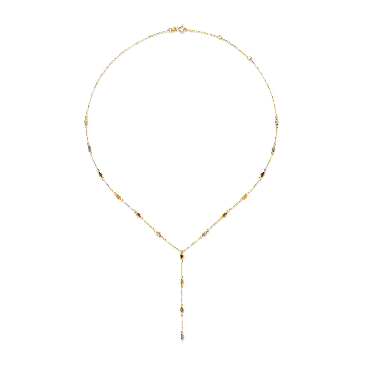 Savanna Gemstone Necklace - 40-42,5-45cm - 585