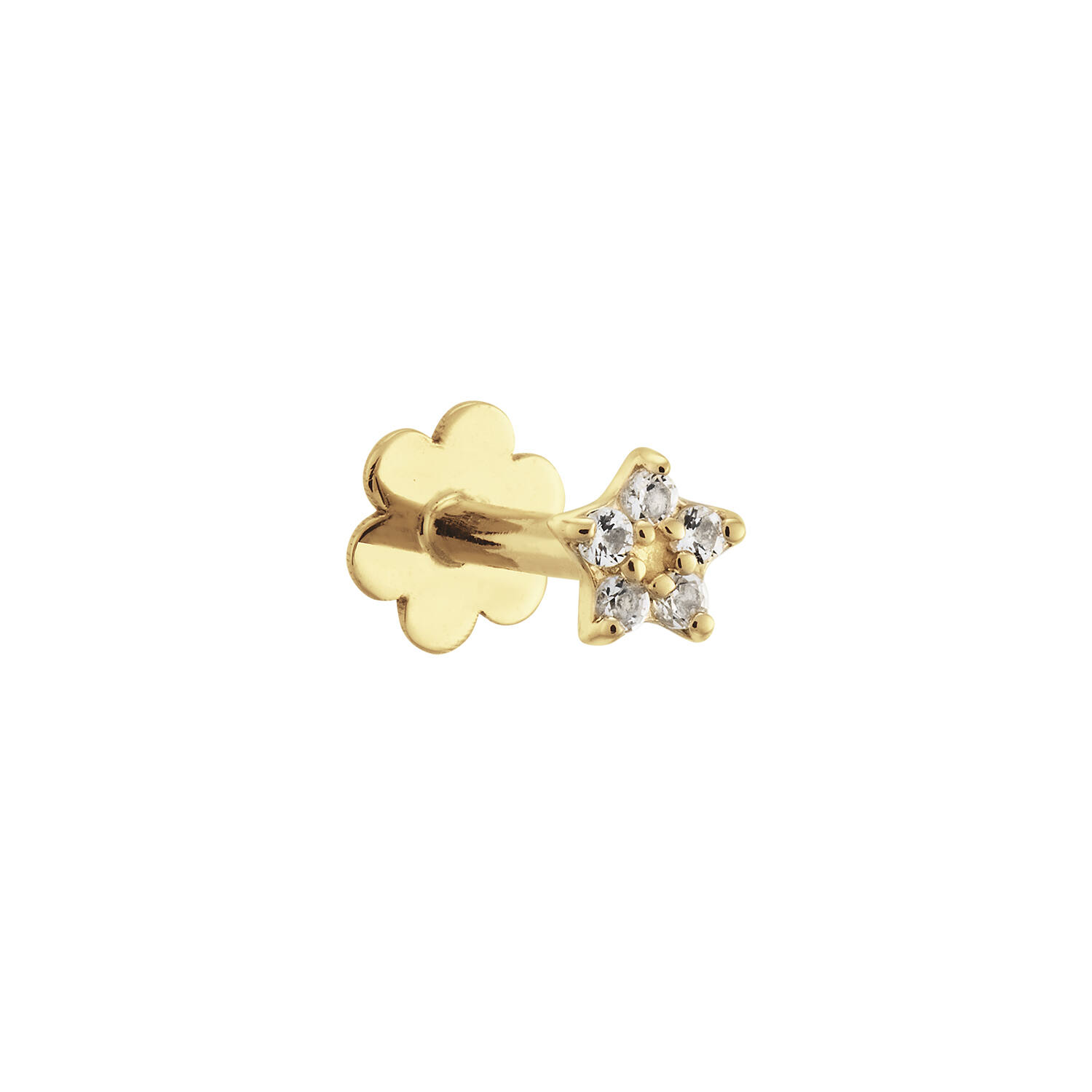 Star White Topaz Piercing - 3mm - 585