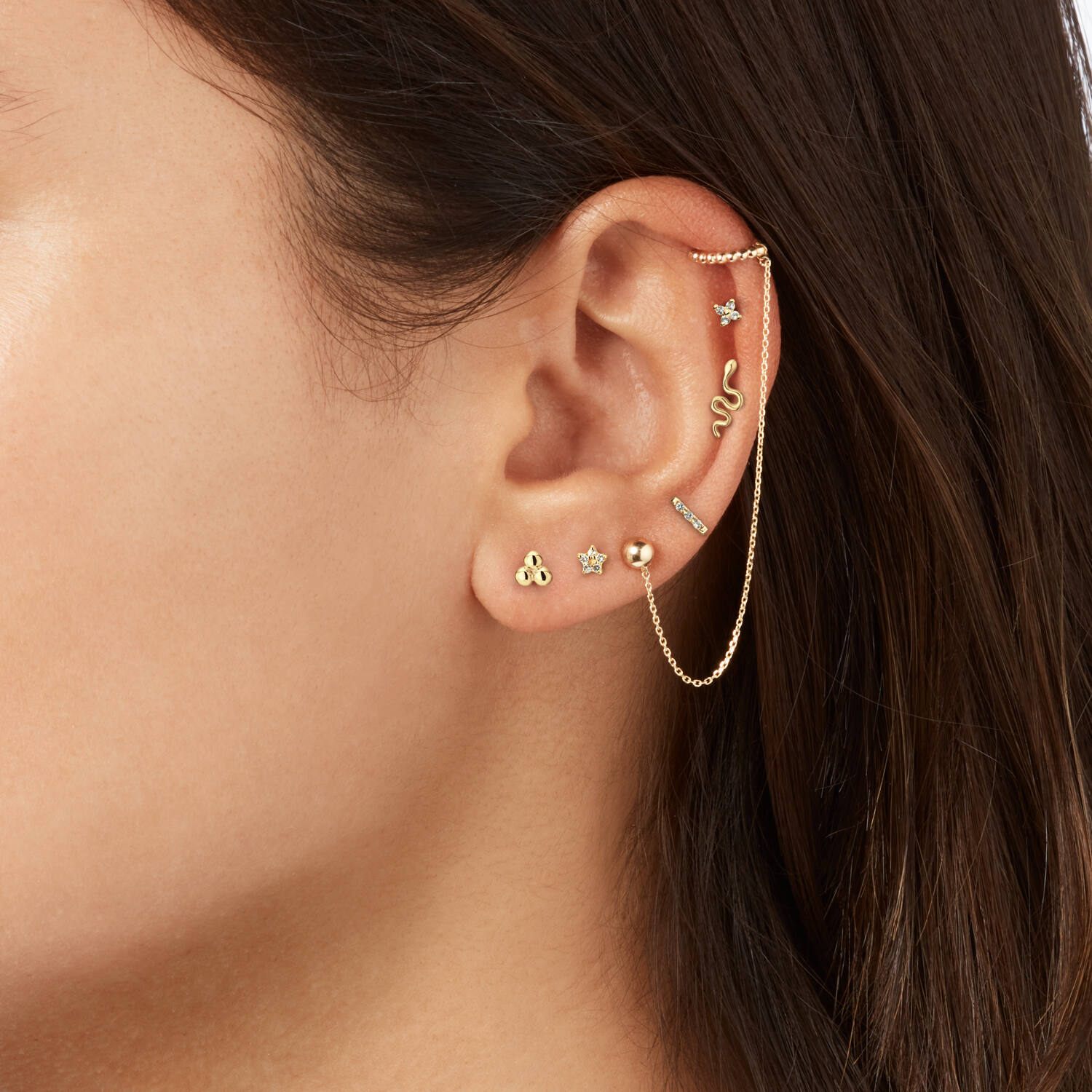 Bloom White Topaz Piercing - 3mm - 585