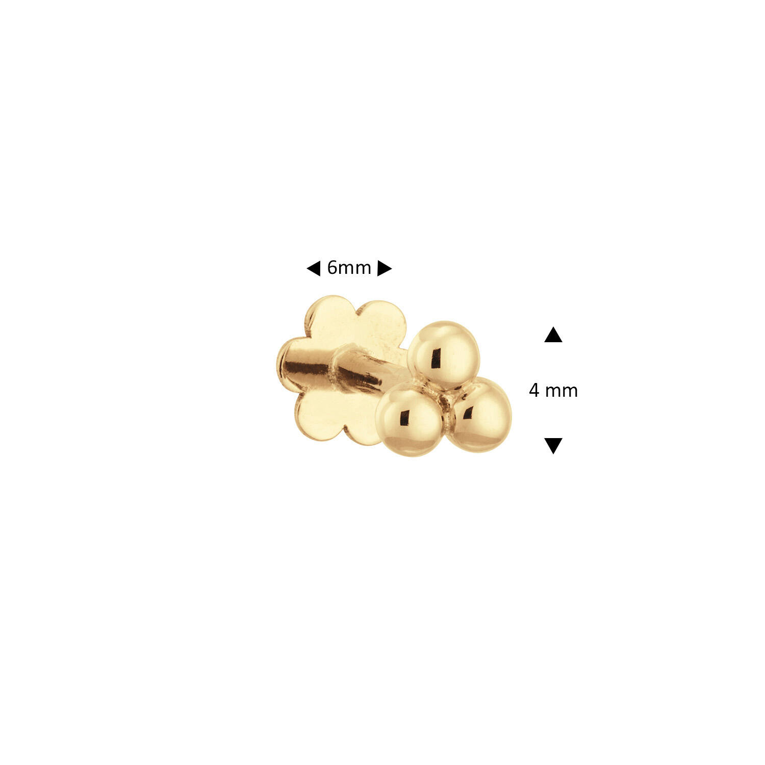 Triple Ball Piercing - 4mm - 585