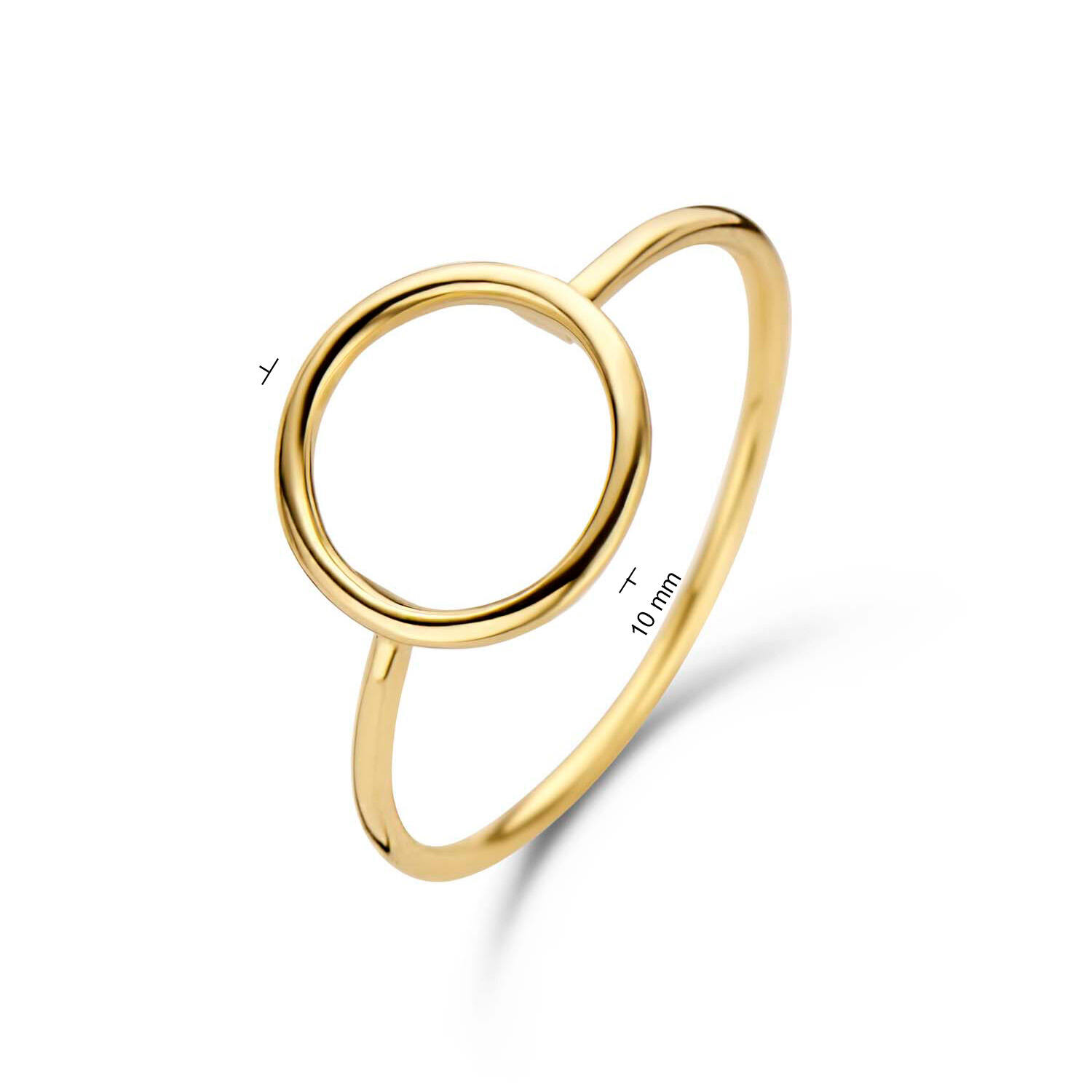 Circle Silhouette Ring - 10.6mm - 585