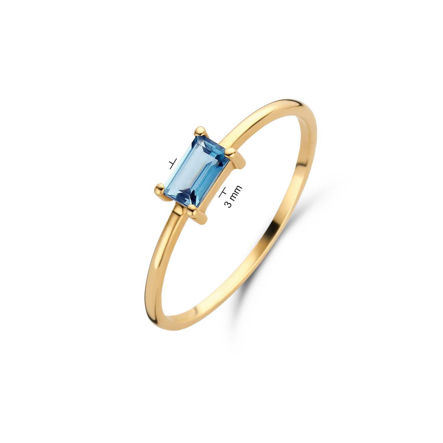 Medina Topaz Ring - 3mm - 585