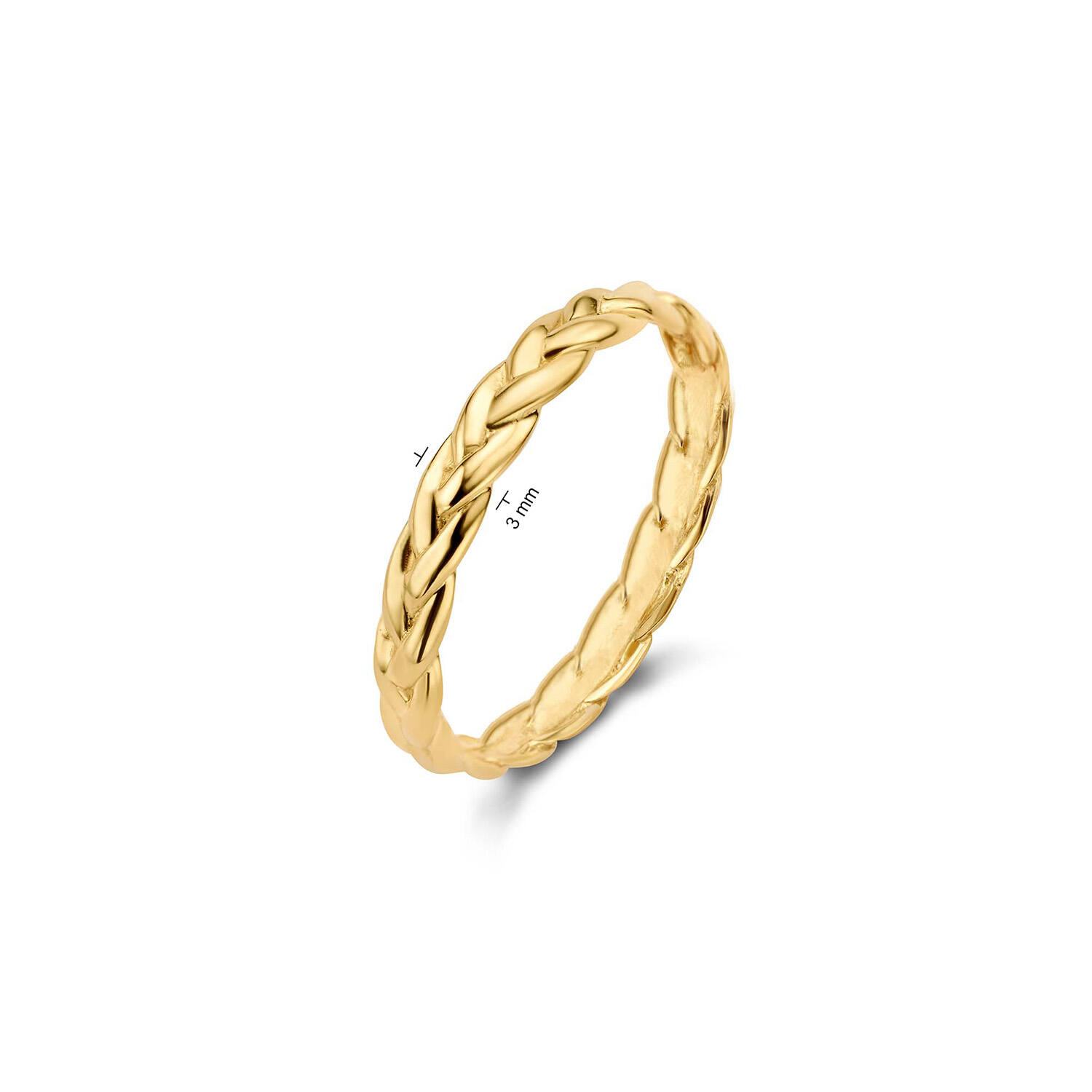 Petit Sablon Ring - 3mm - 585