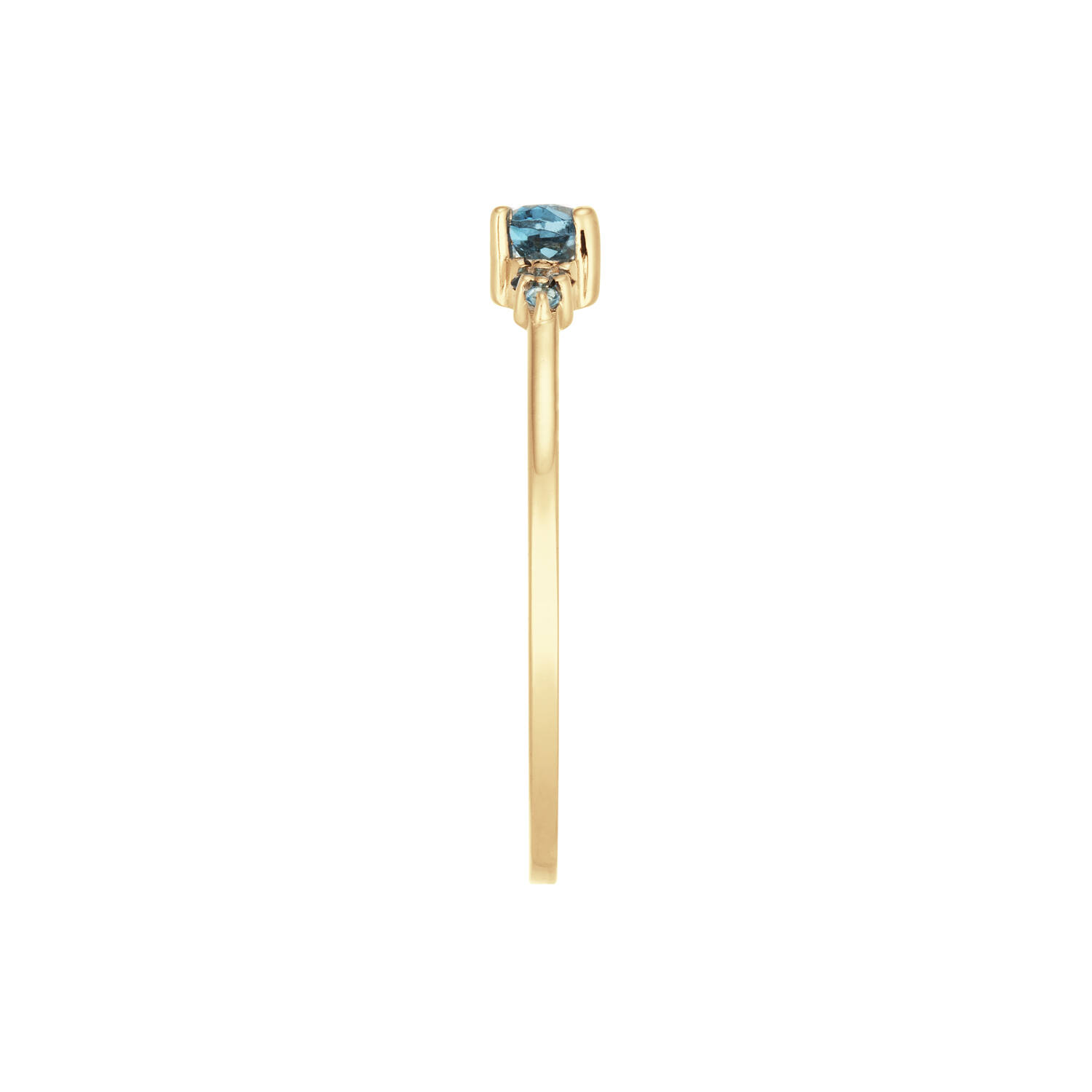 Vintage London Blue Topaz Ring​ - 3mm - 585
