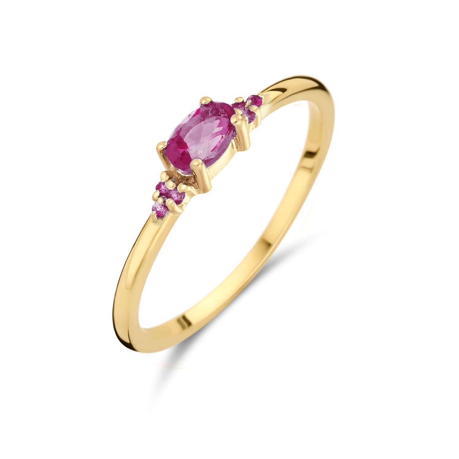 Vintage Pink Topaz Ring​ - 3mm - 585
