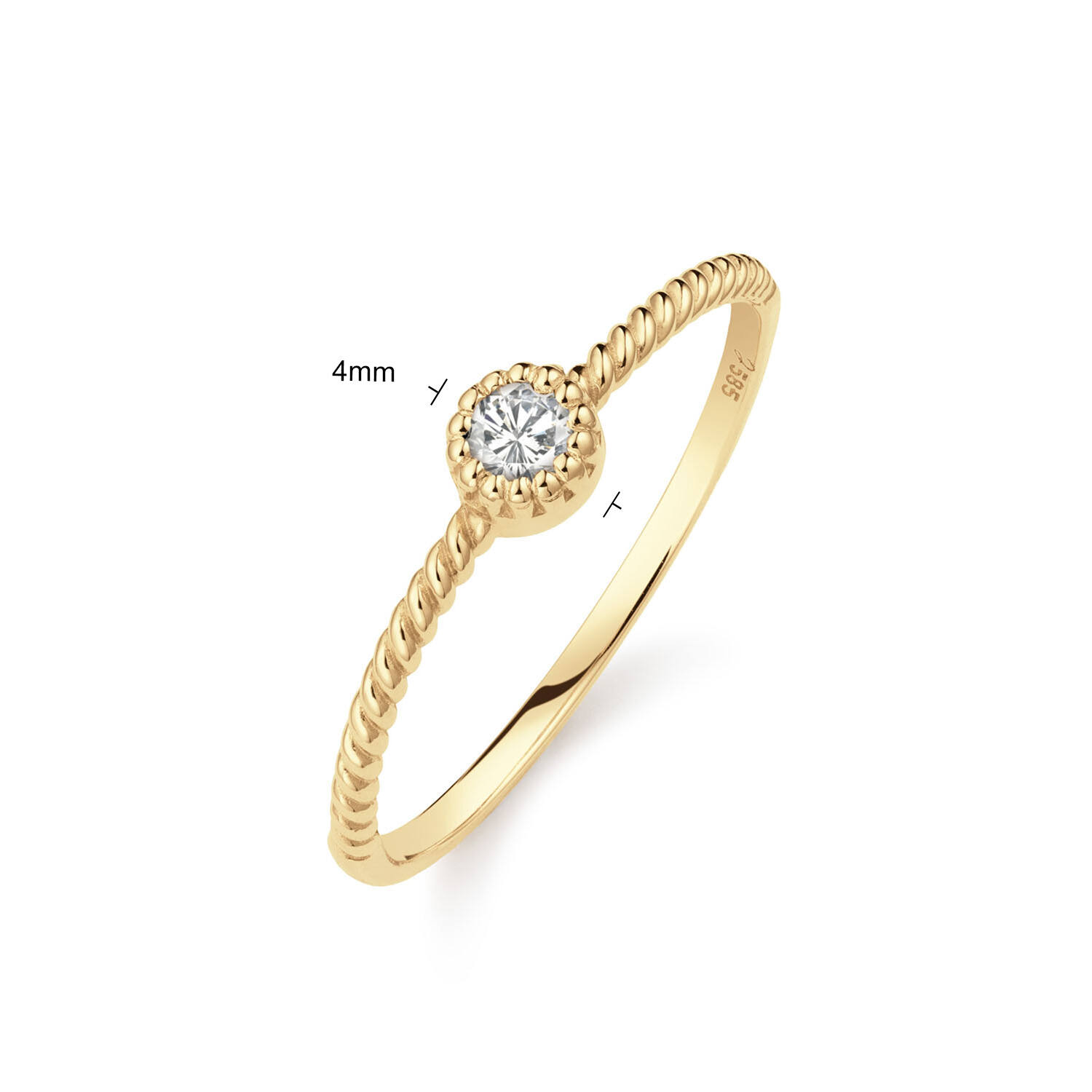 Grimaldi White Topaz Ring  - 585