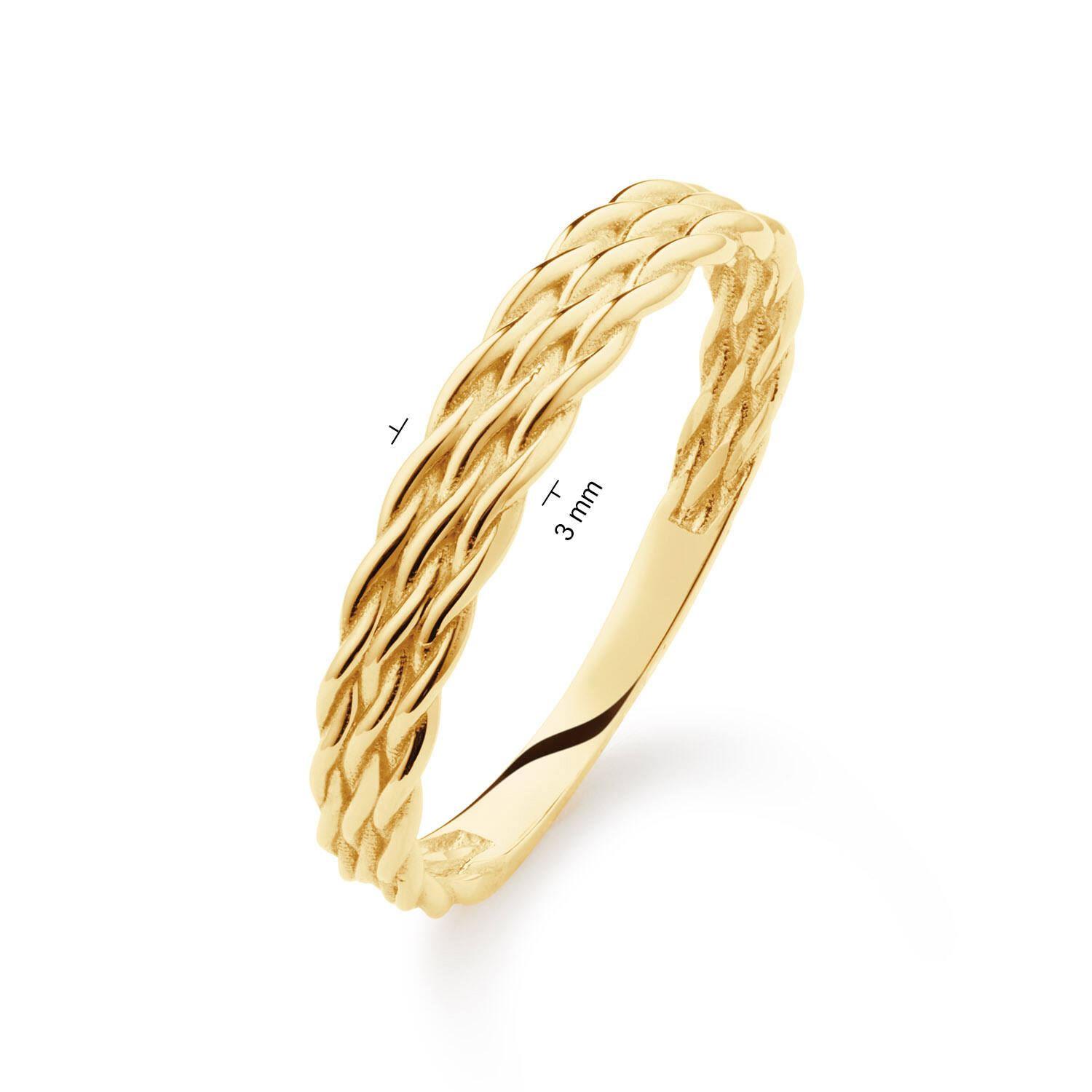 Jackie Vondel Ring - 3mm - 585