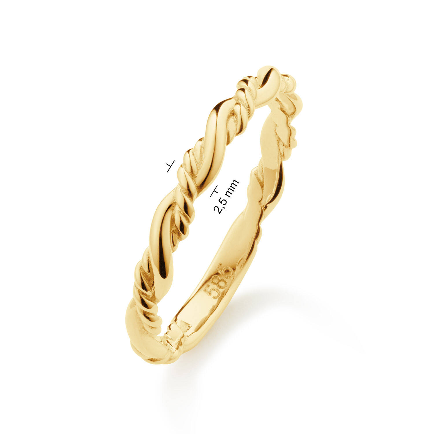 Jackie Amalia Ring - 2,5mm - 585