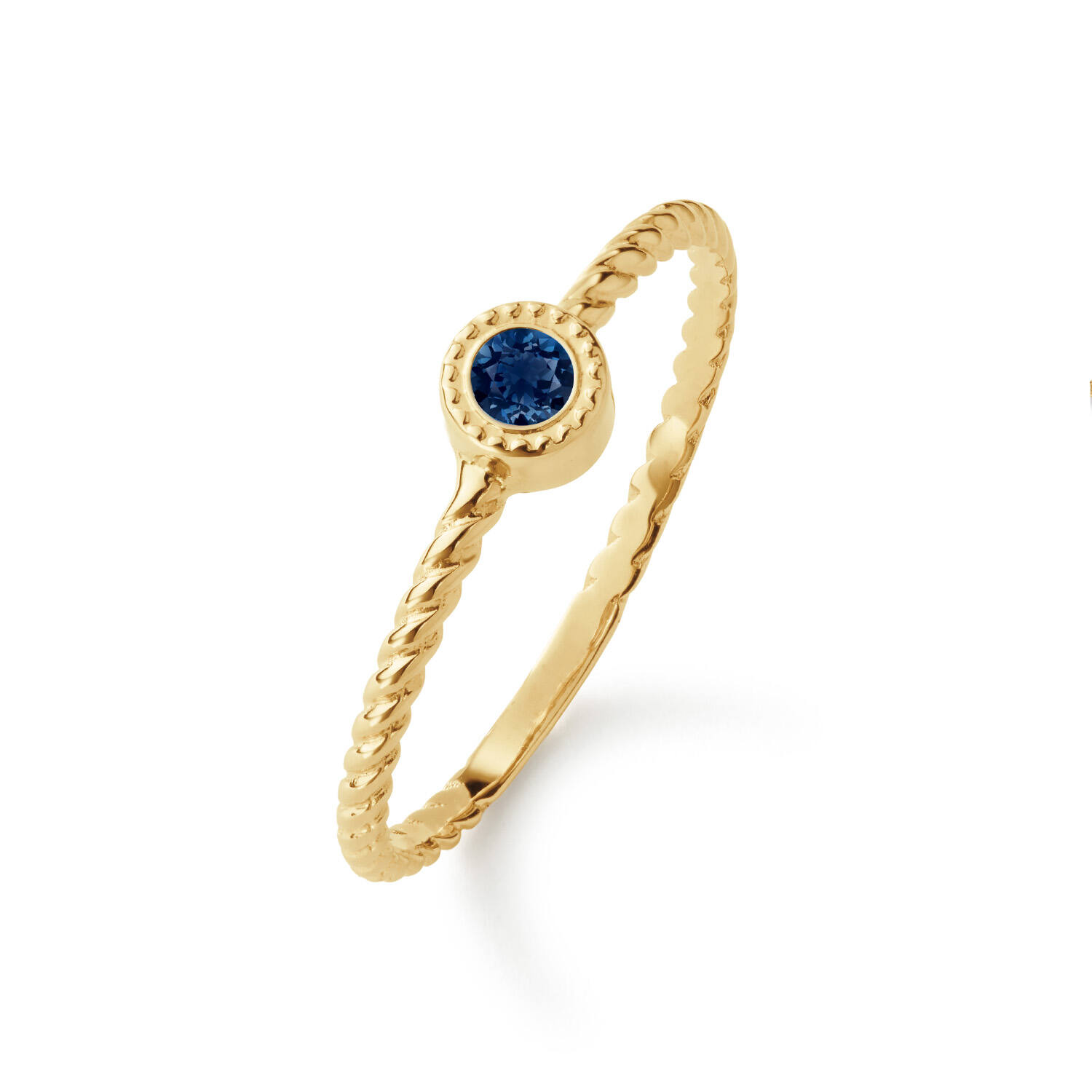 Kirstenbosch London Blue Topaz Ring - 4mm - 585