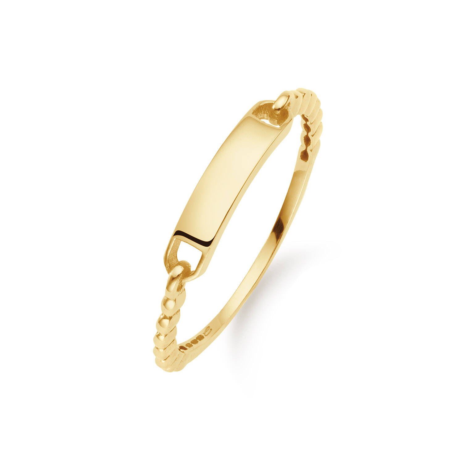 Lioness Engraving Ring - 3mm - 585