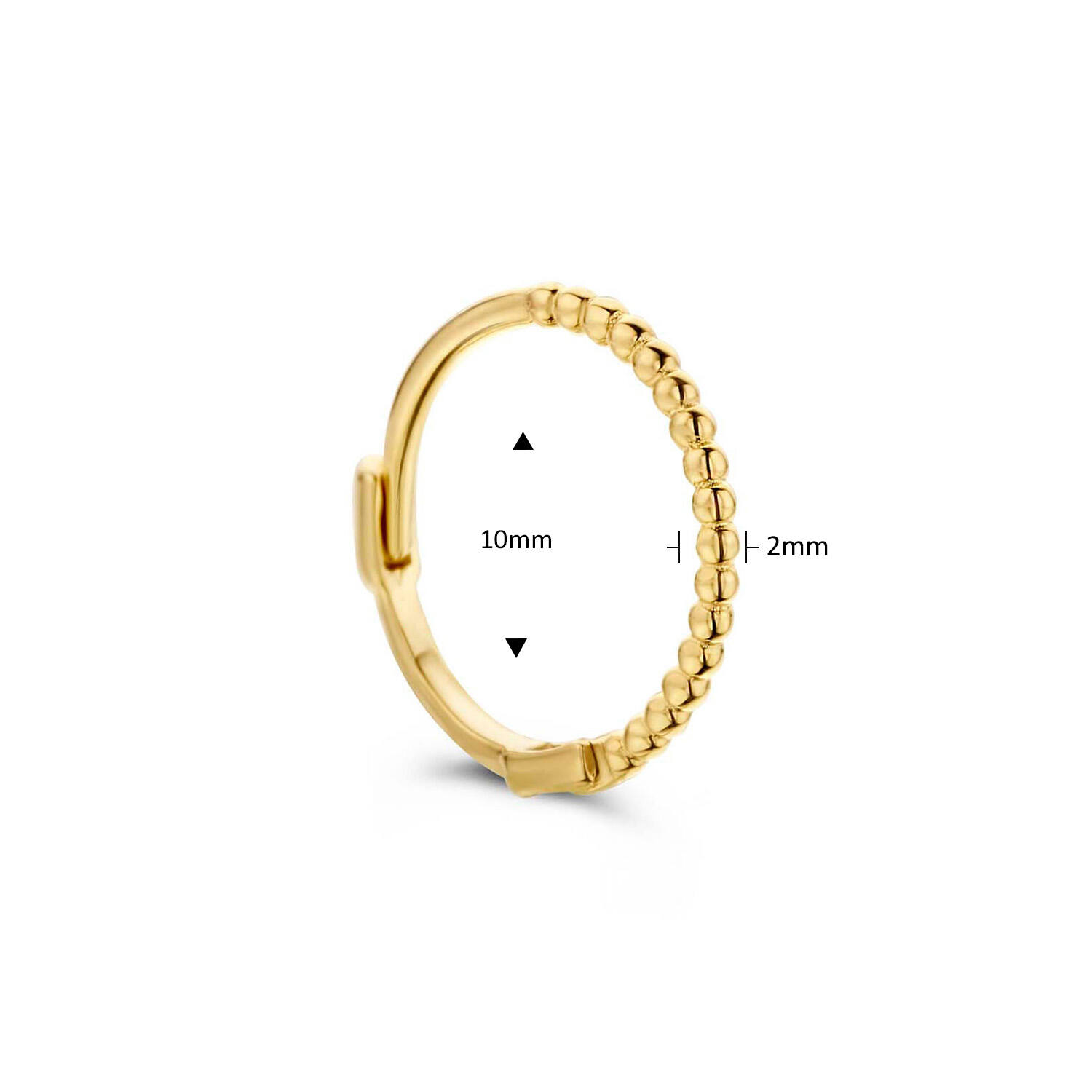Mini Dots Single Hoop  - 10mm - 585