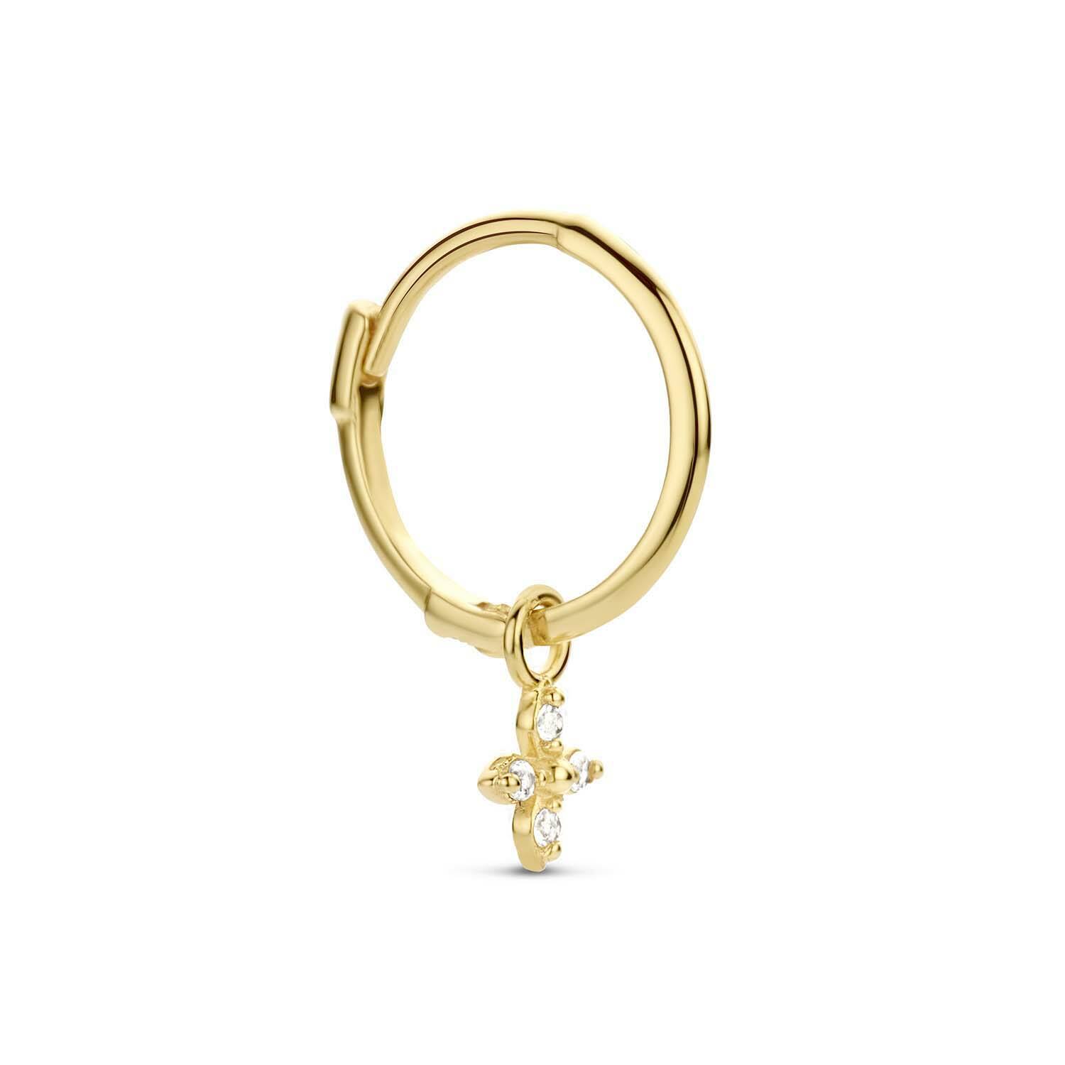 Dentelle Single Earring - Topaas - 10mm - 585