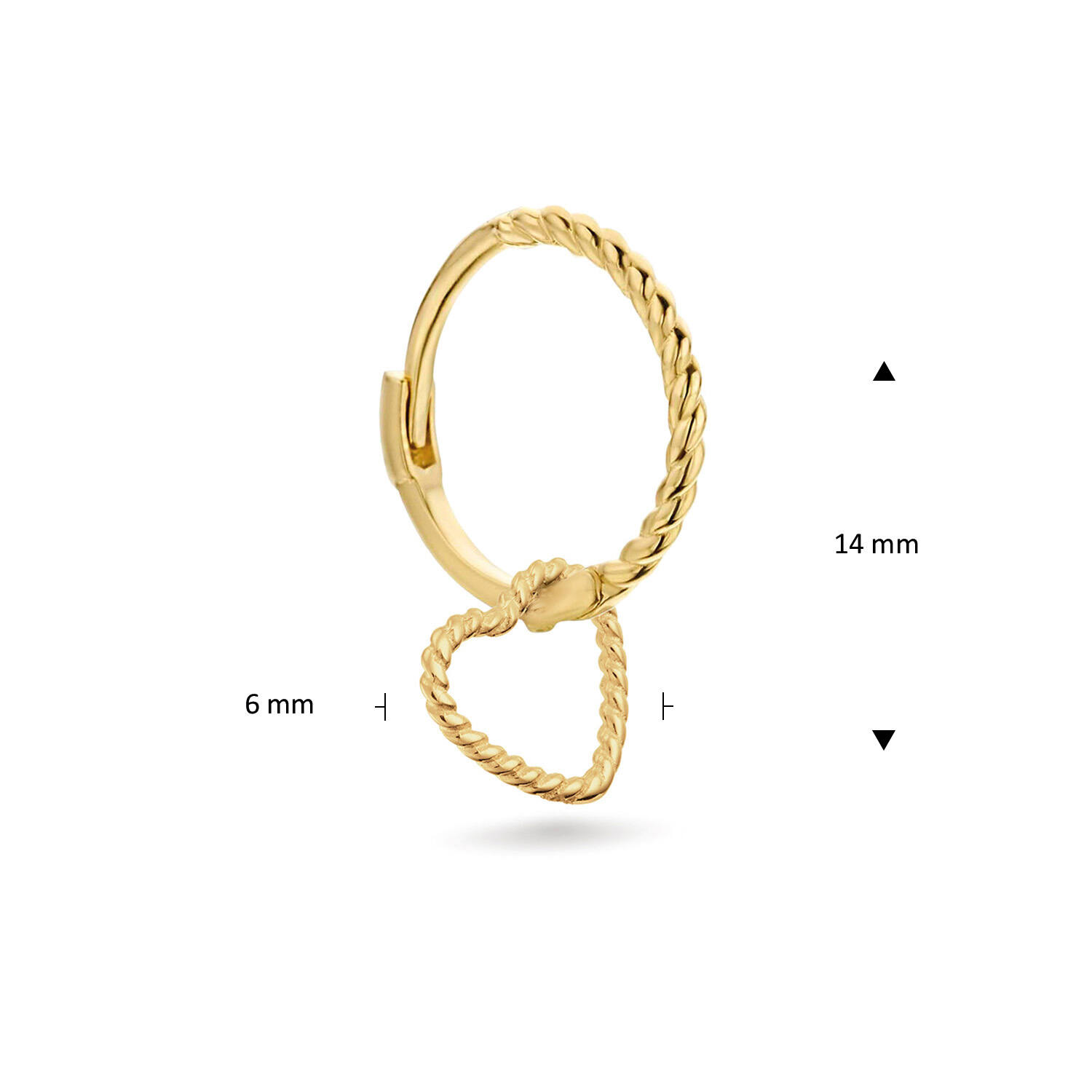 Amour Single Hoop  - 17mm - 585