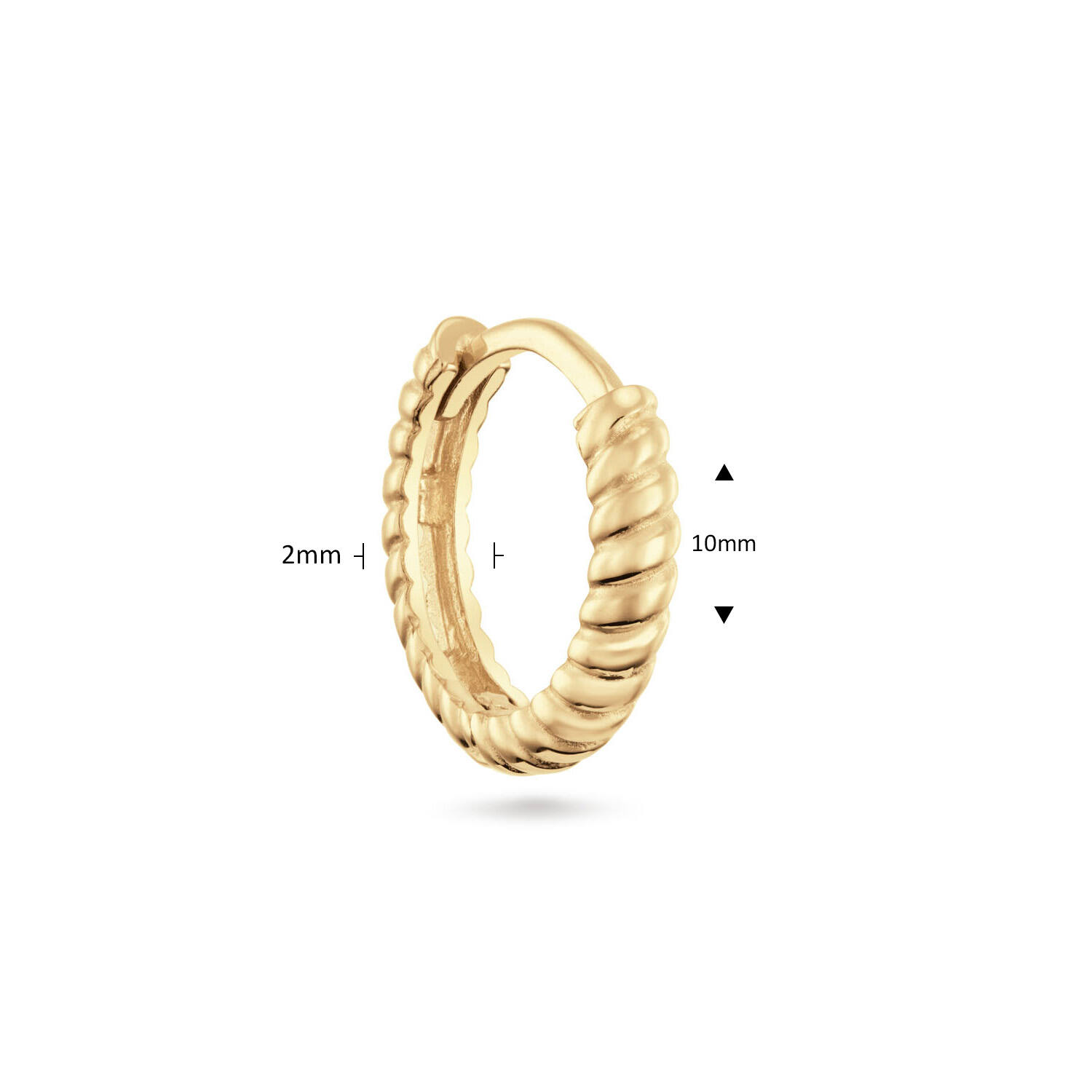 Cap Ferrat Single Hoop  - 10mm - 585