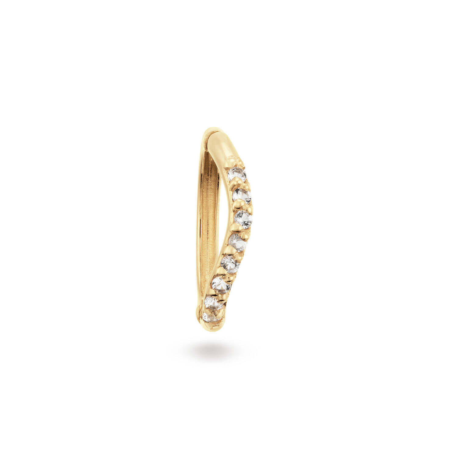 Rivièra Topaz Piercing Single Hoop  - 10mm - 585