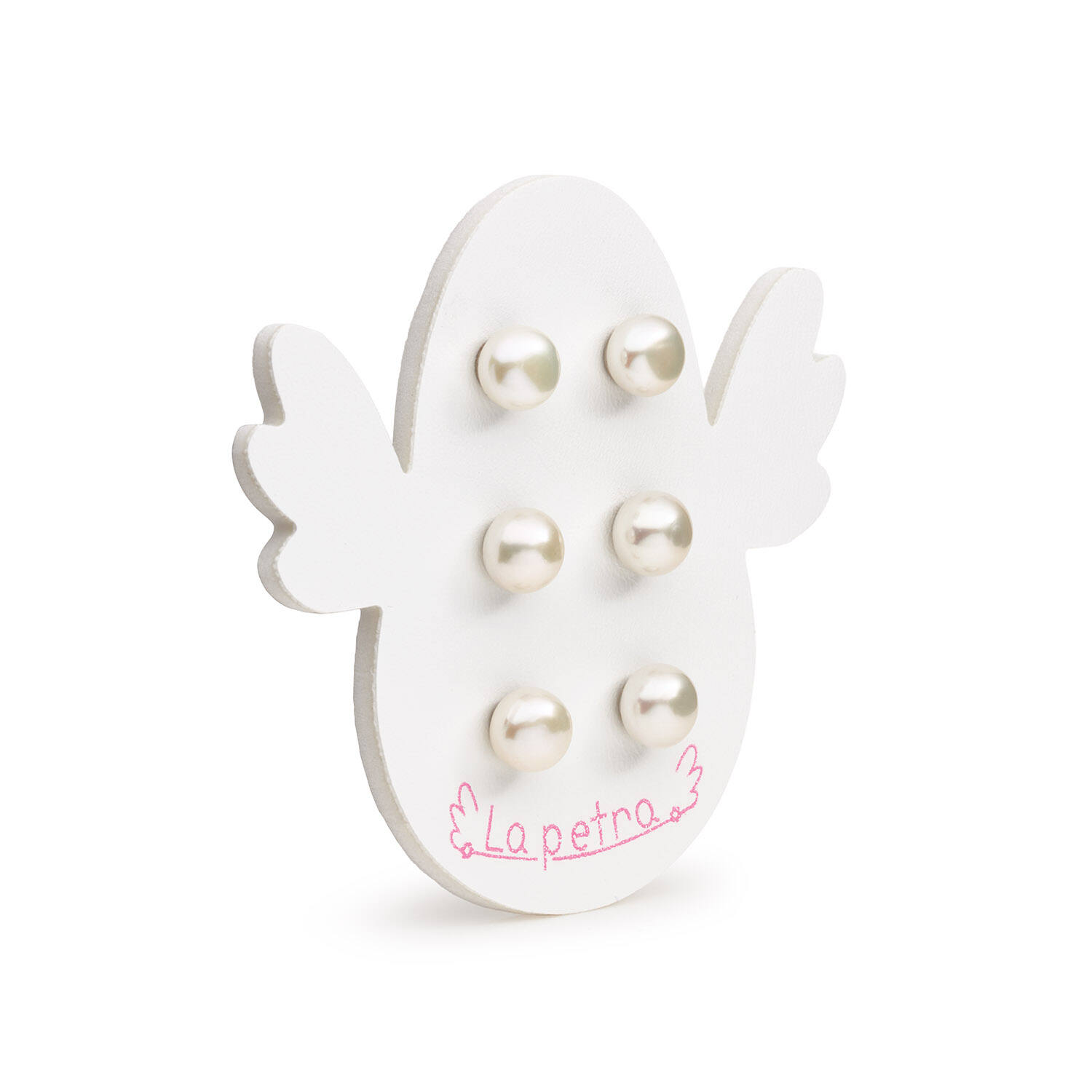 Schroefoorknopjes -Parel - 8mm 3st