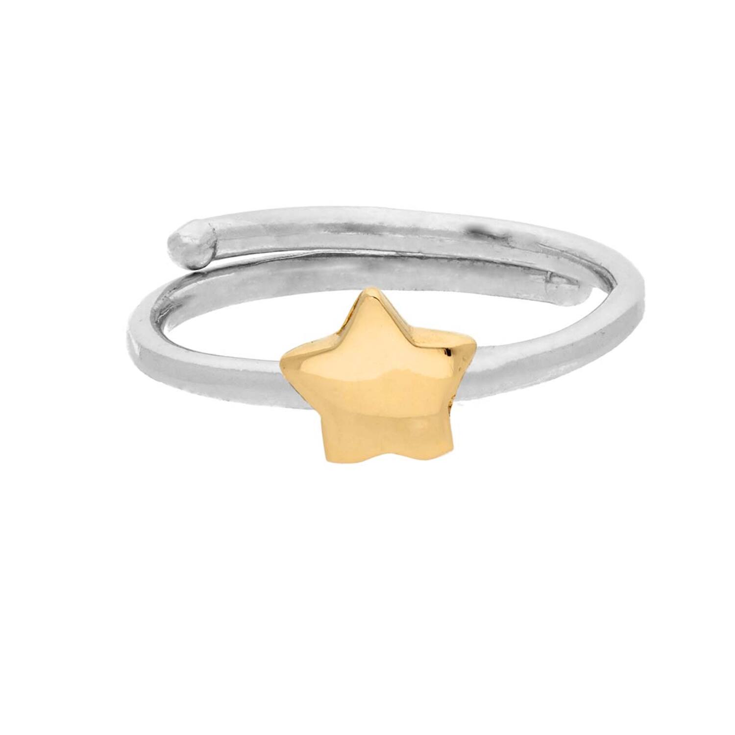 Ring Ster - 925 - Gold plated