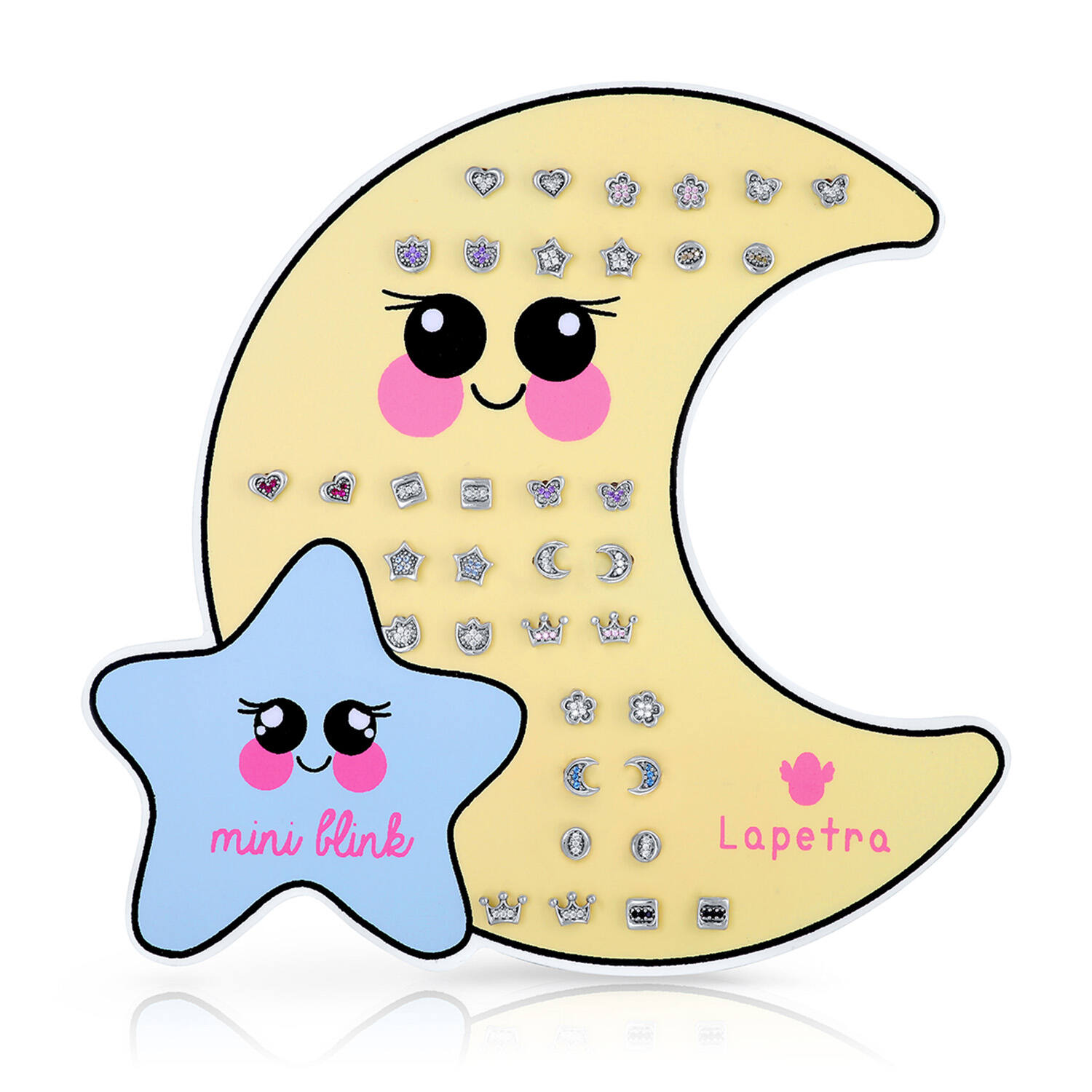 Schroefoorknopjes Set - Maan - Ster