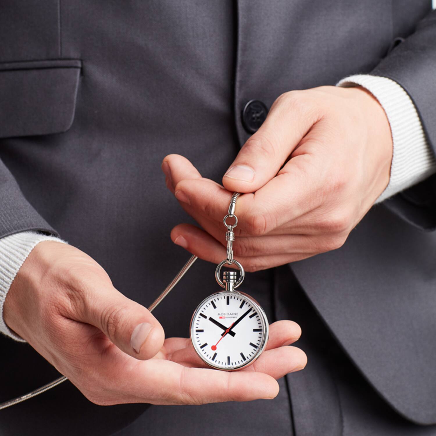 Zakhorloge - EVO - Ø43 - ZILVERKLEURIG
