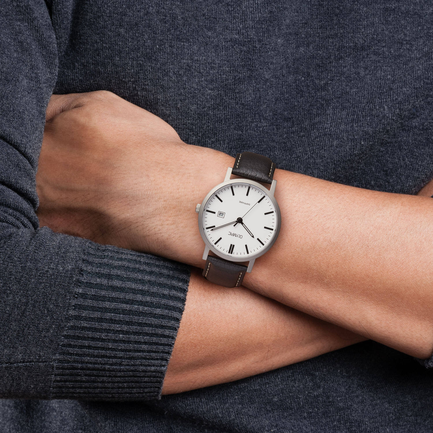  Titanium - Ø40 - Leather