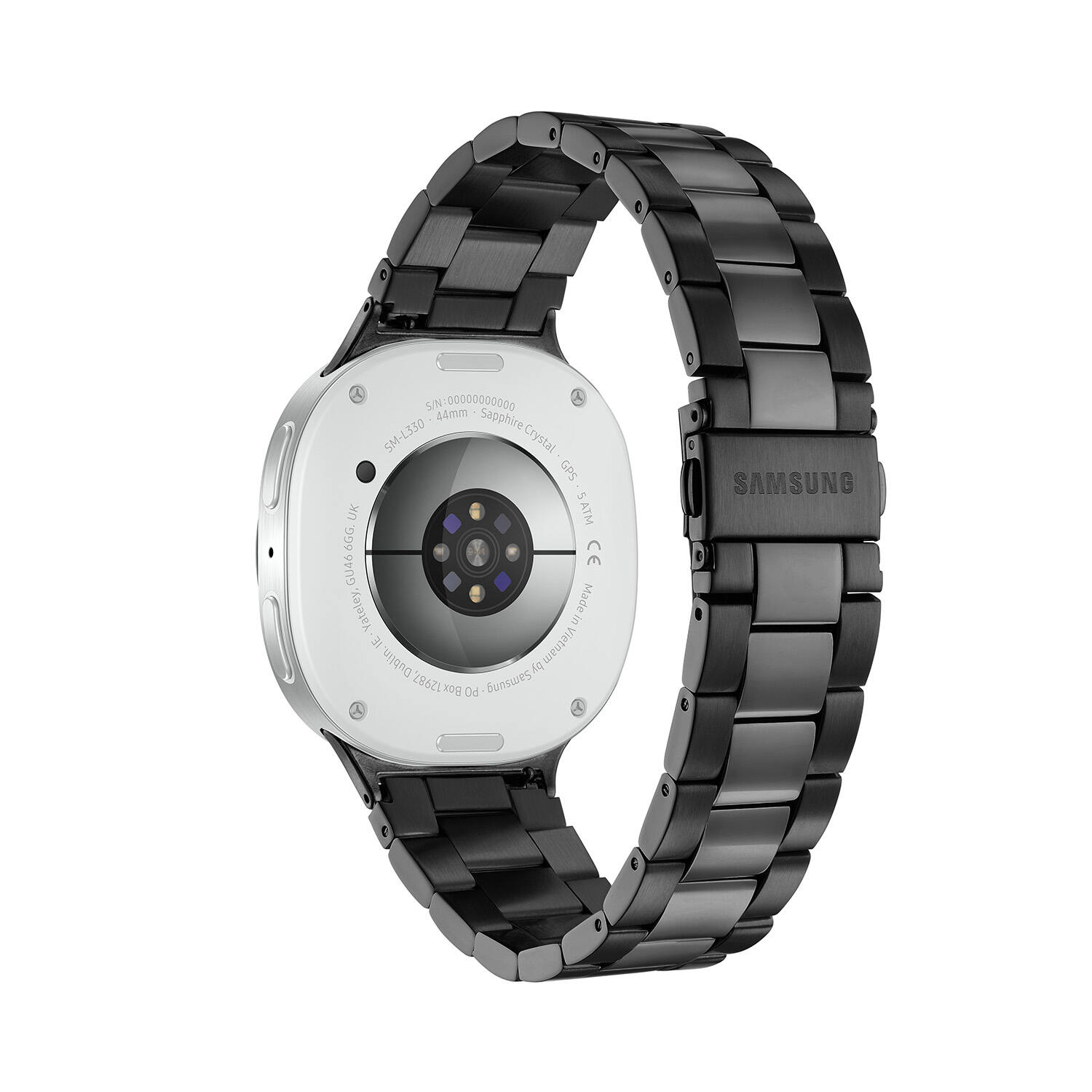  Galaxy Watch 8 LTE - Ø44 - Zilverkleurig - Zwart