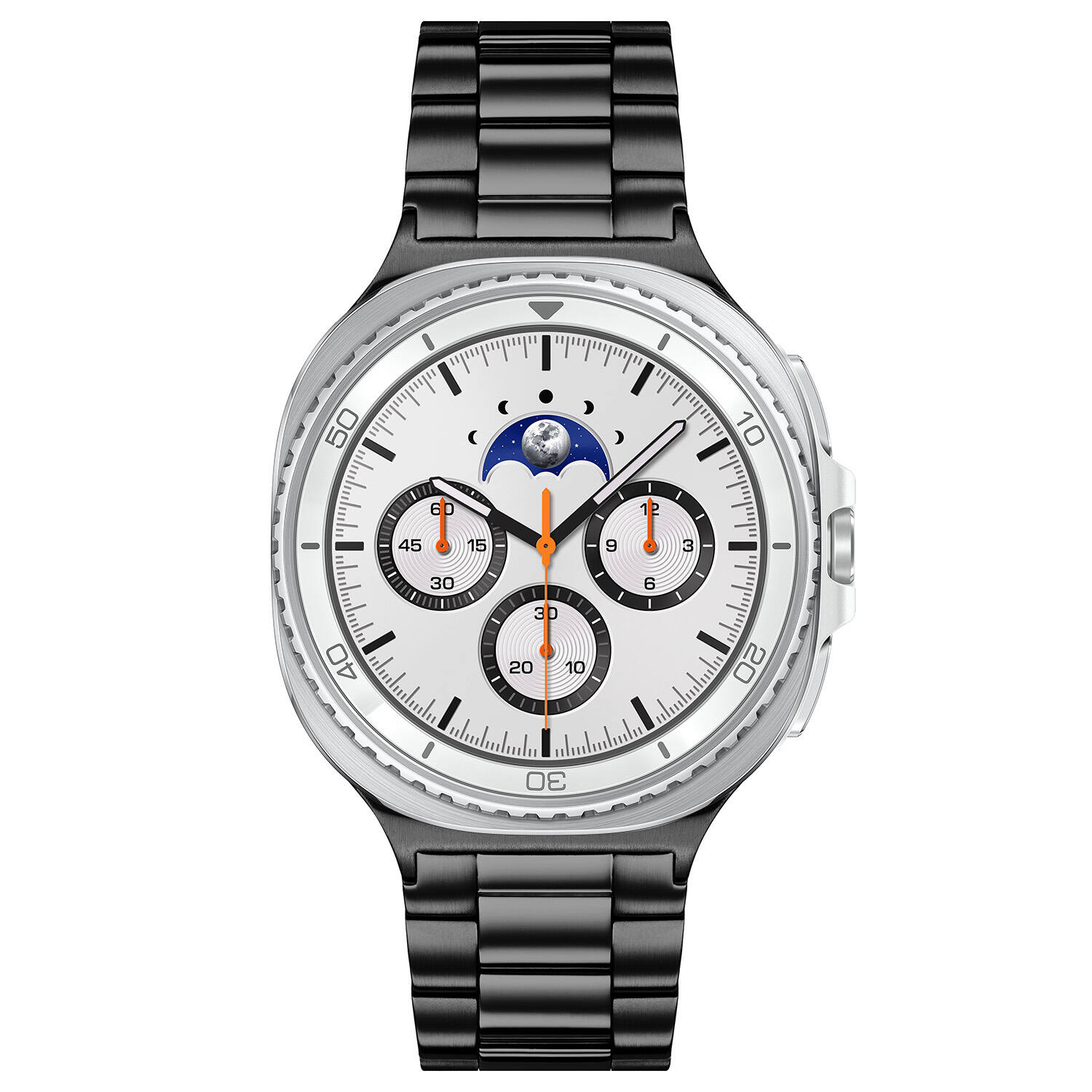  Galaxy Watch 8 Classic LTE - Ø46 - Weiß - Schwarz