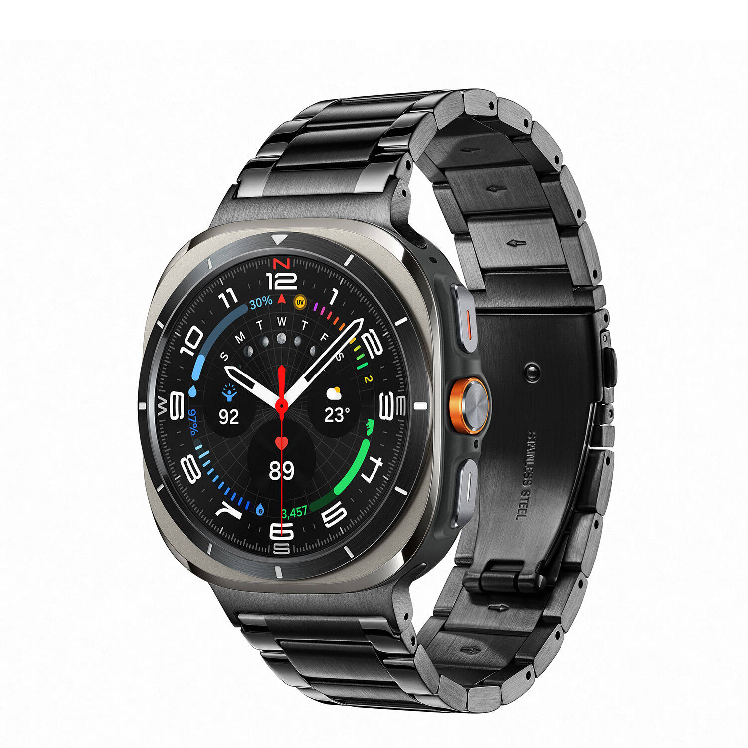  Galaxy Watch Ultra LTE - Ø47 - Zilverkleurig - Zwart