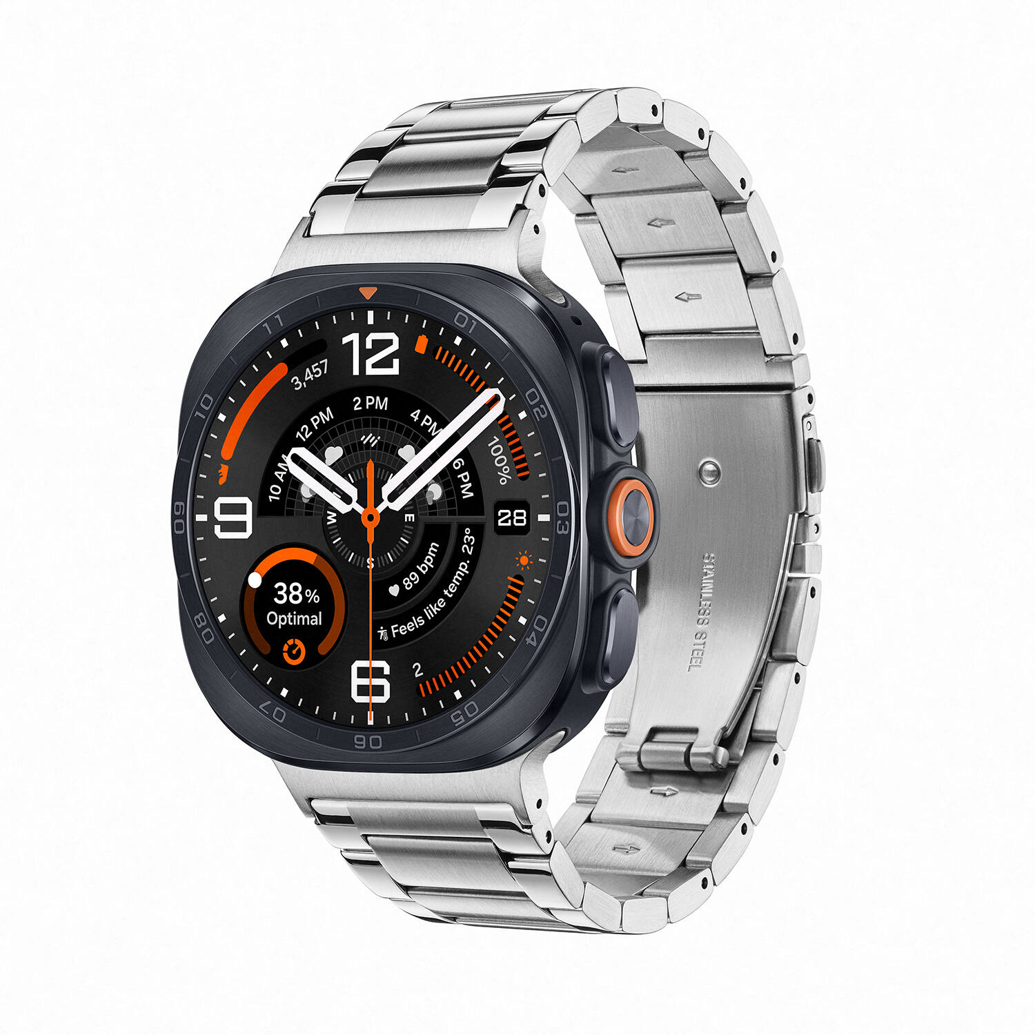  Galaxy Watch Ultra2 - Ø47 - Zwart - Zilverkleurig