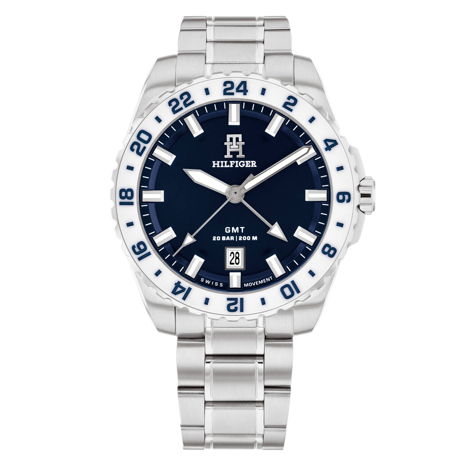  TH85 Swiss GMT - Ø42 - Zilverkleurig