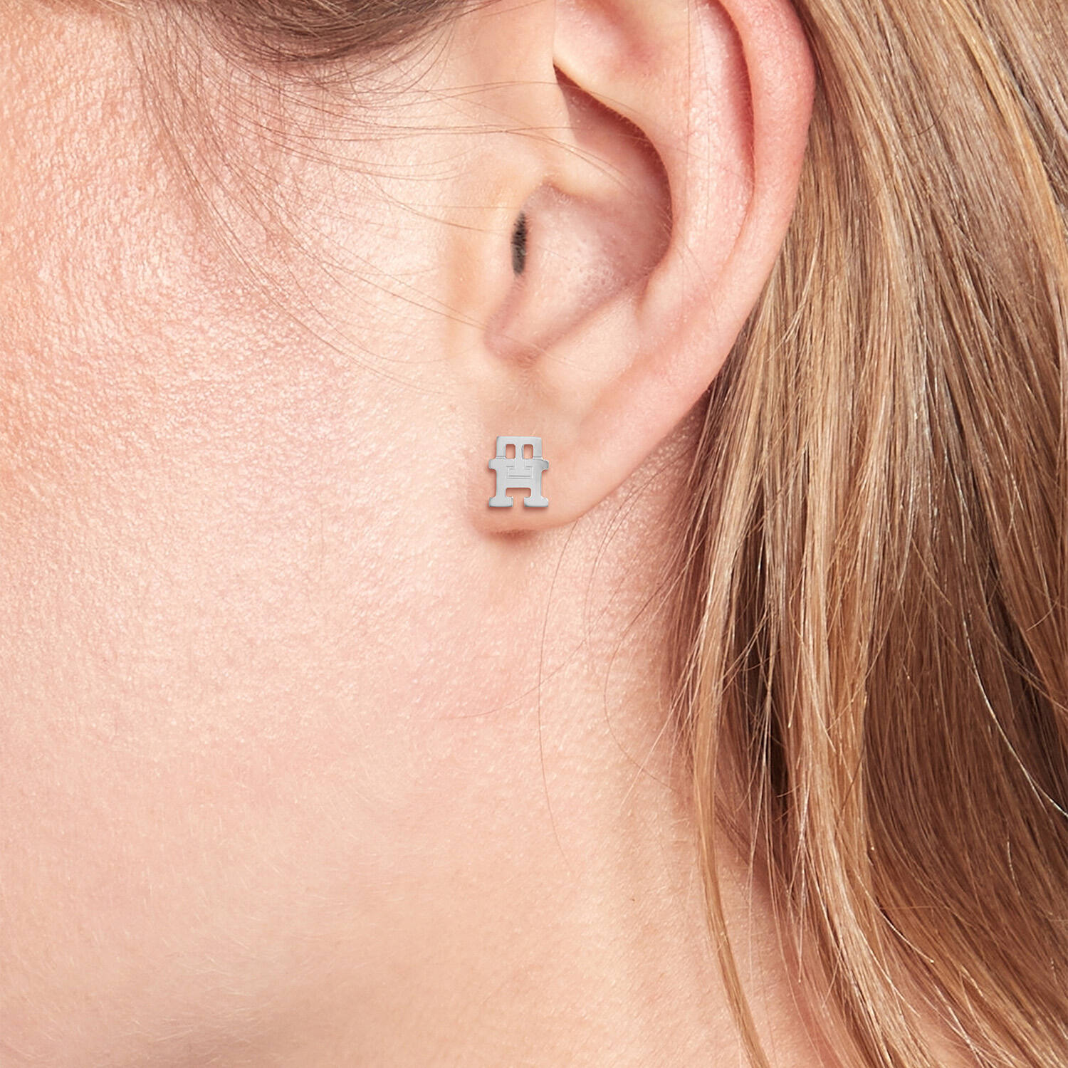  Ear studs - Steel - 1cm