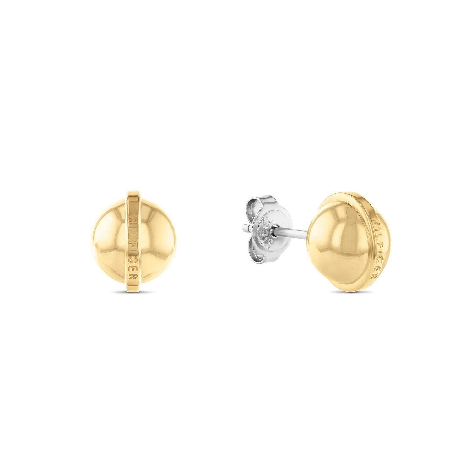  Boucles d'oreilles à puces - Acier - 1cm