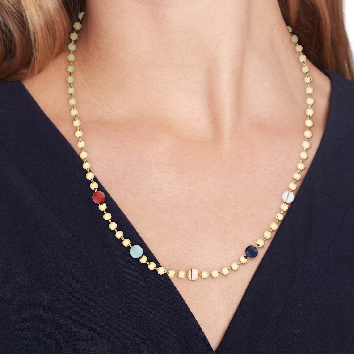  Necklace - Steel - 66cm