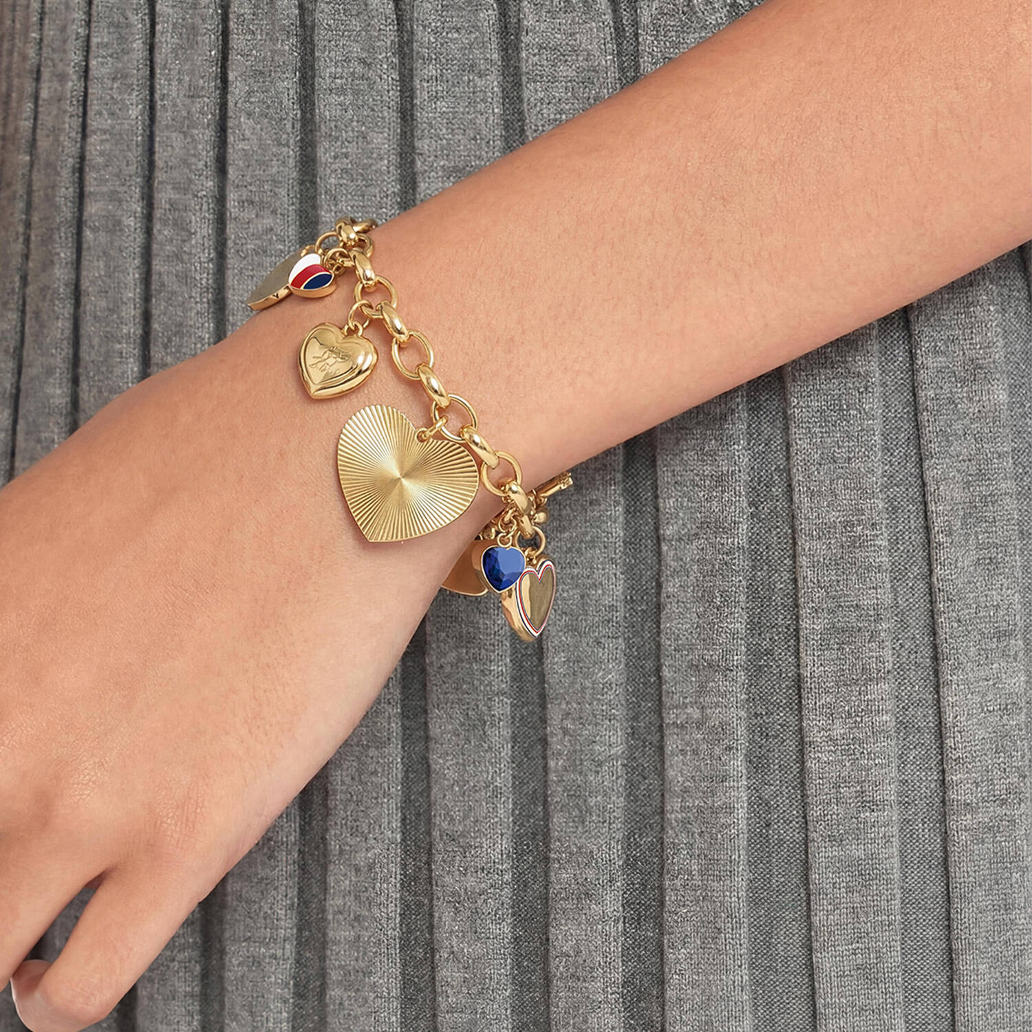  Gliederarmbänder - Stahl - 17cm