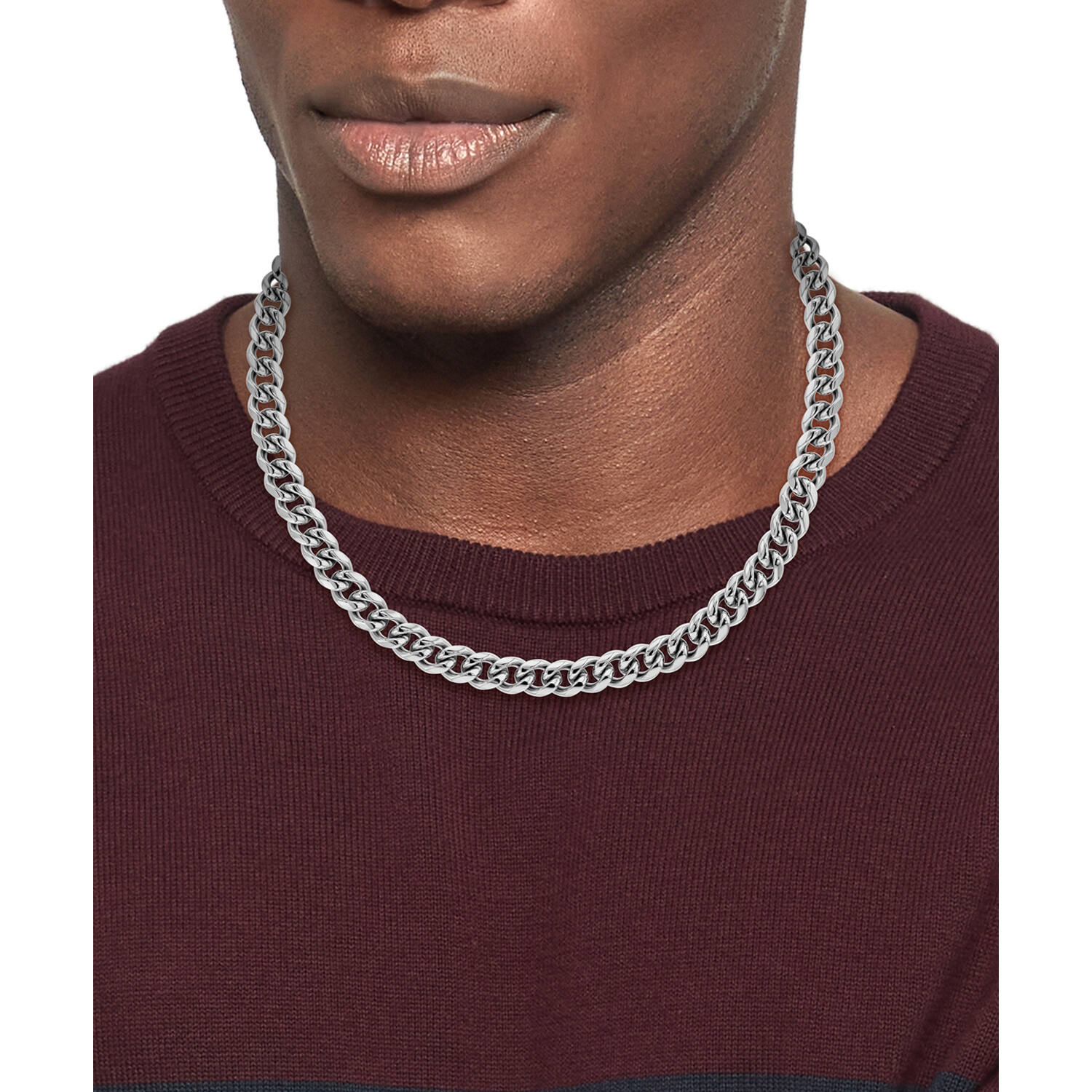  Link necklaces - Steel - 45cm