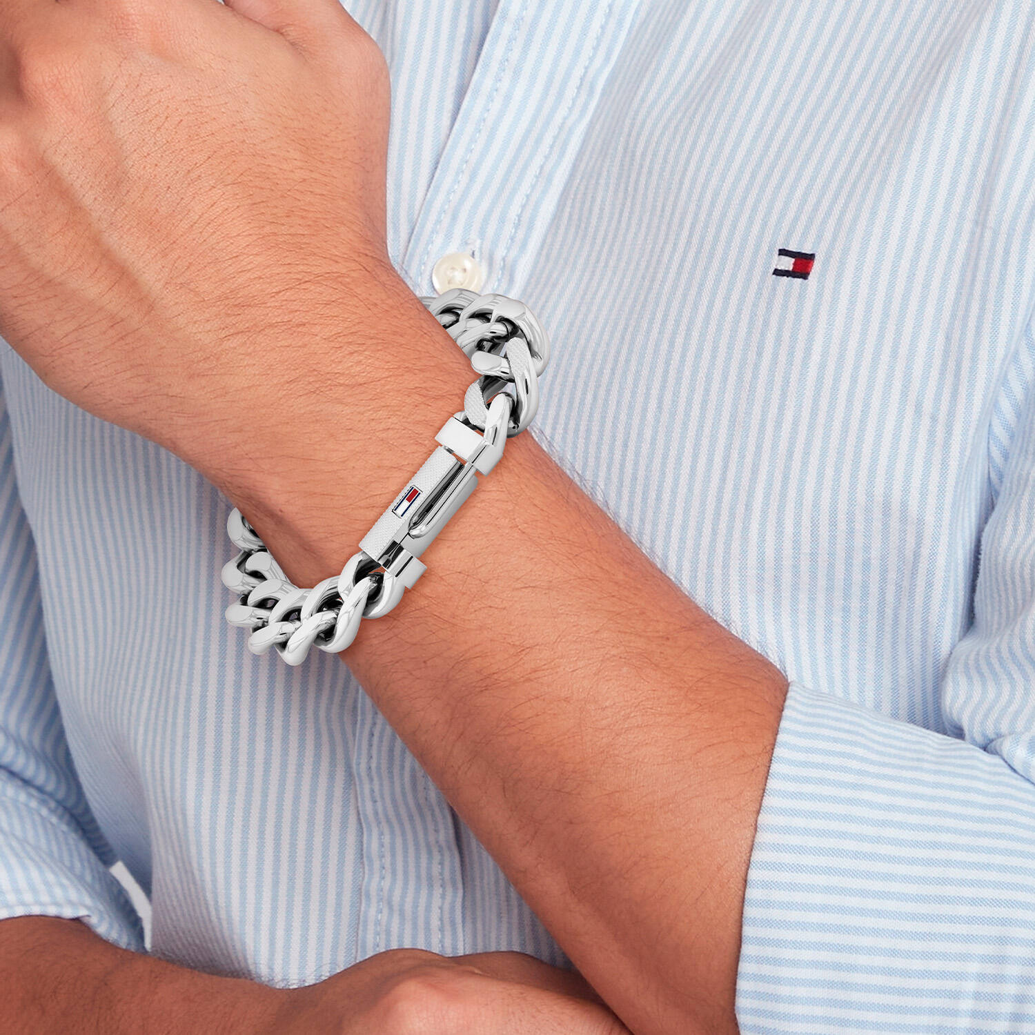  Bracelets à maillons - Acier - 19cm