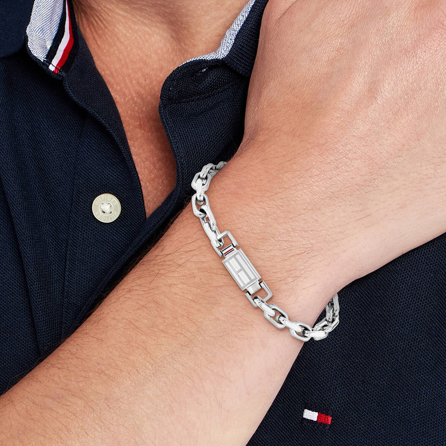  Gliederarmbänder - Stahl - 17,5cm