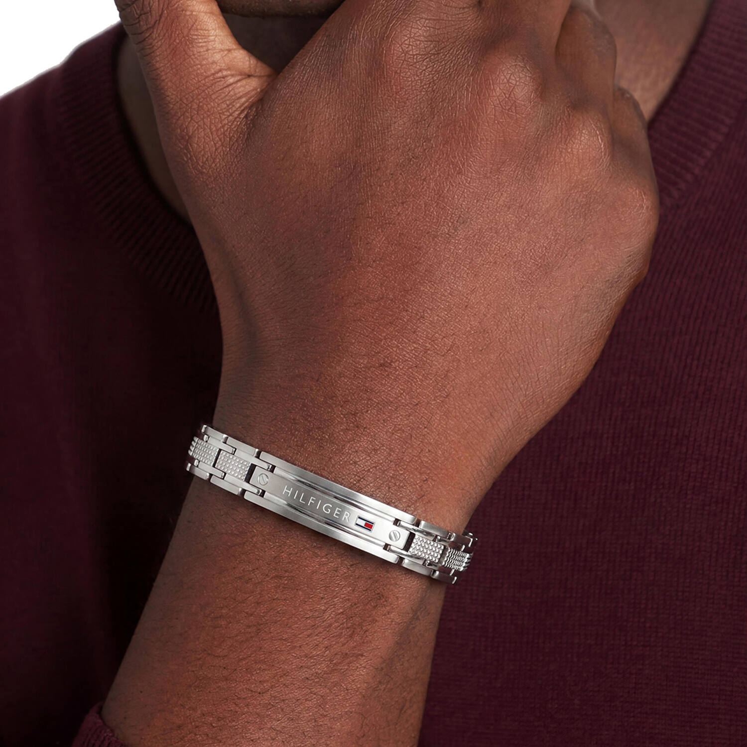  Bracelets à maillons - Acier - 19cm