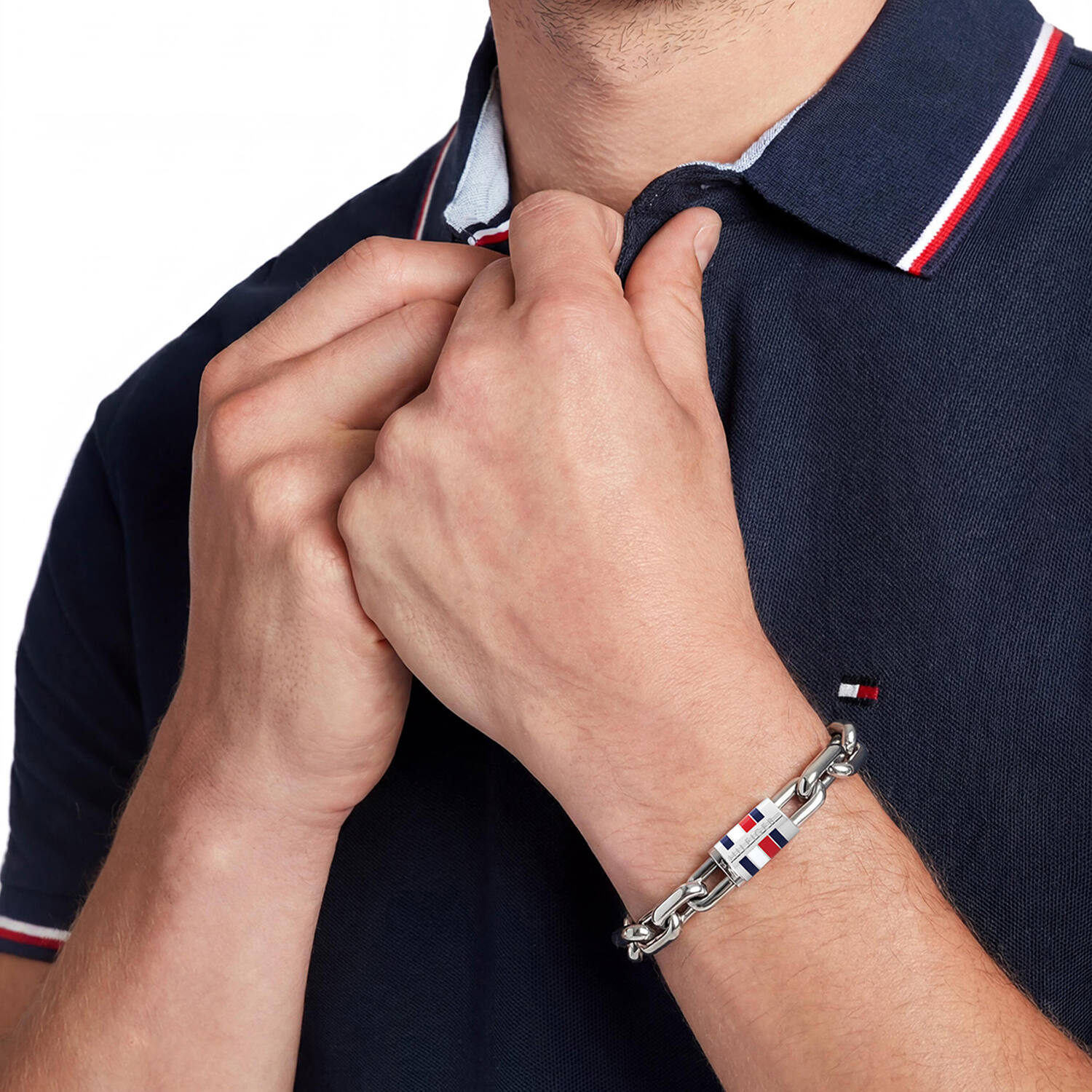  Gliederarmbänder - Stahl - 19cm