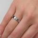  Rings - Titanium - Diamond - 0.045ct
