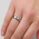  Bagues - Titane - Diamant - 0.025ct