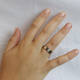  Ringe mit Diamant - Titan - Diamant - 0.015ct